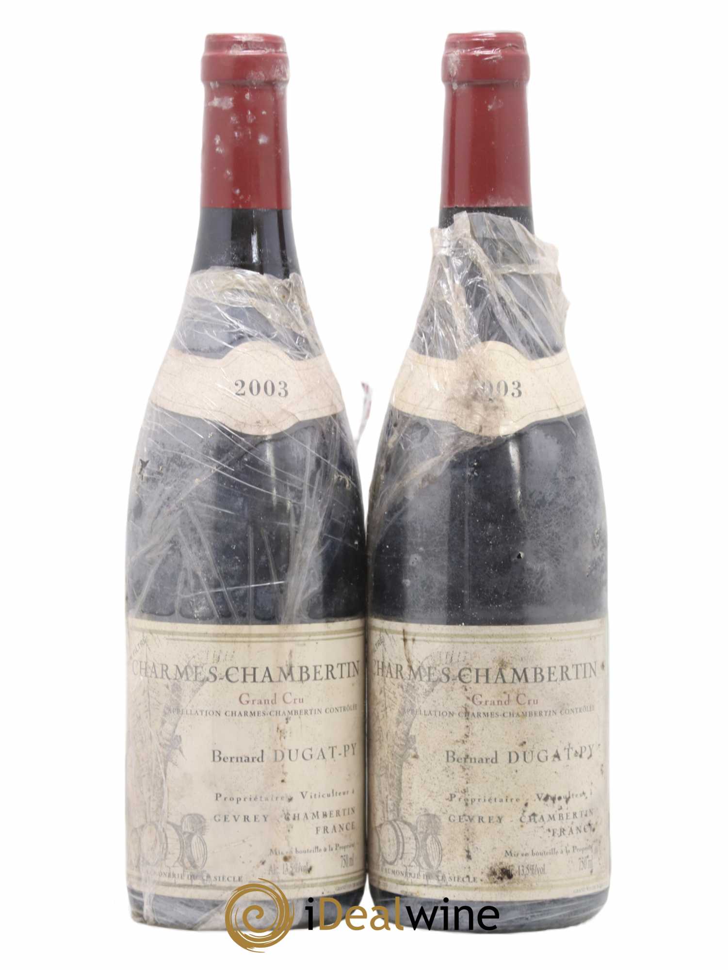 Charmes-Chambertin Grand Cru Dugat-Py 2003 - Lot de 2 bouteilles - 0