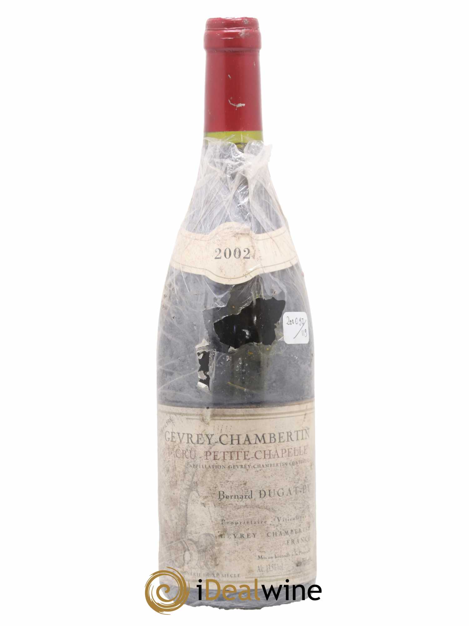 Gevrey-Chambertin 1er Cru Petite Chapelle Vieilles Vignes Dugat-Py 2002 - Lot de 1 bouteille - 0