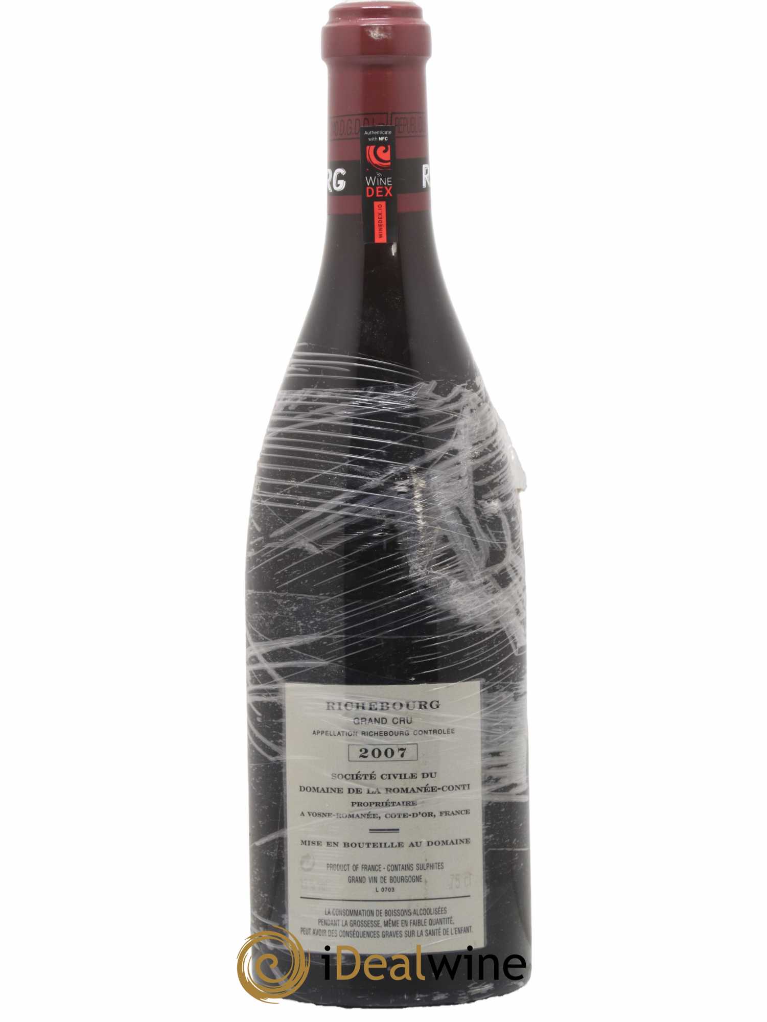 Richebourg Grand Cru Domaine de la Romanée-Conti 2007 - Lot of 1 bottle - 1