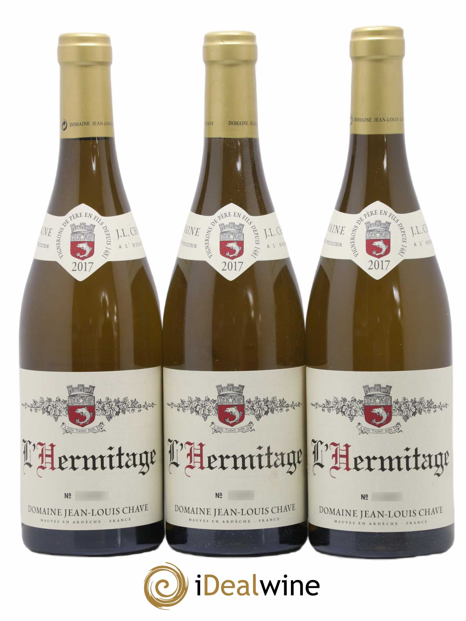 Hermitage Jean-Louis Chave 2017 - Lot de 3 bouteilles - 0