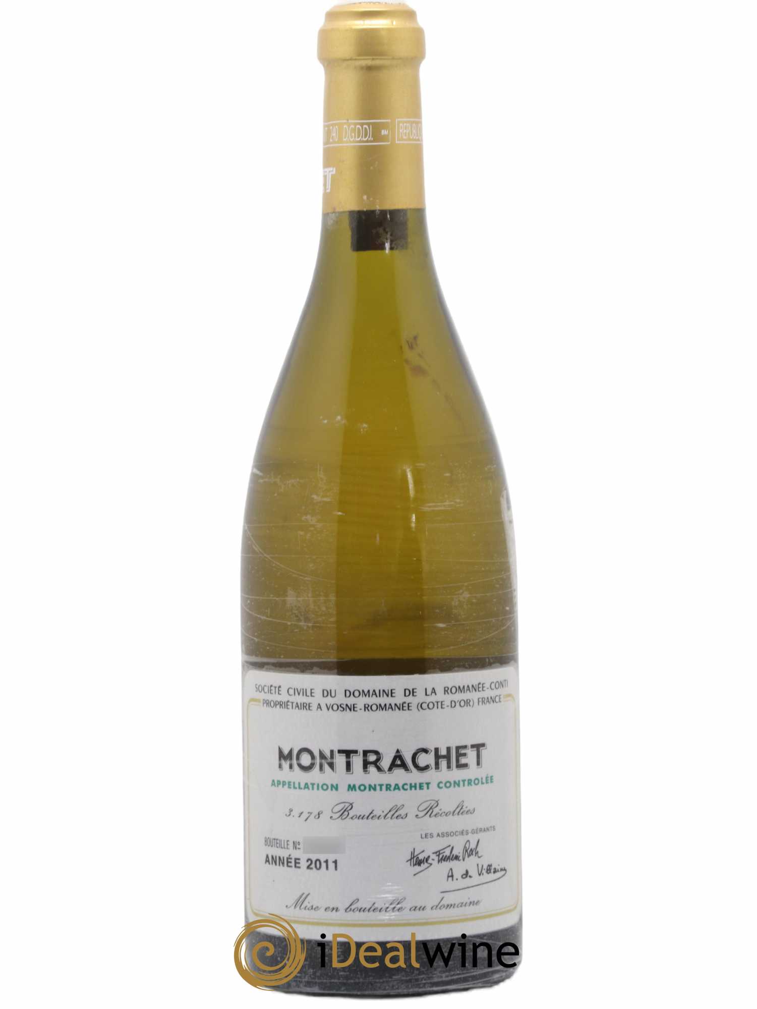 Montrachet Grand Cru Domaine de la Romanée-Conti 2011 - Lot de 1 bouteille - 0