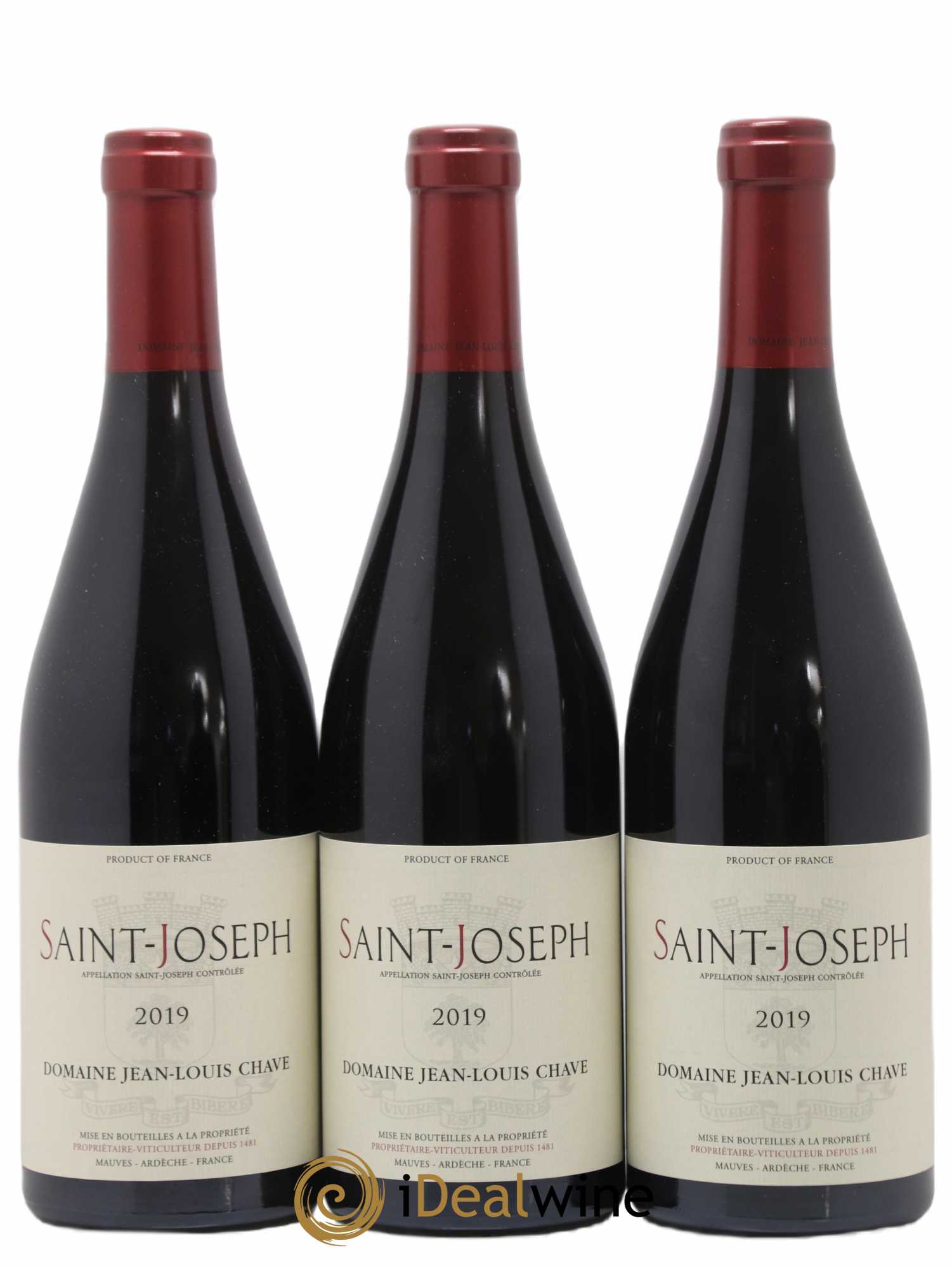 Saint-Joseph Jean-Louis Chave 2019 - Lot de 3 bouteilles - 0