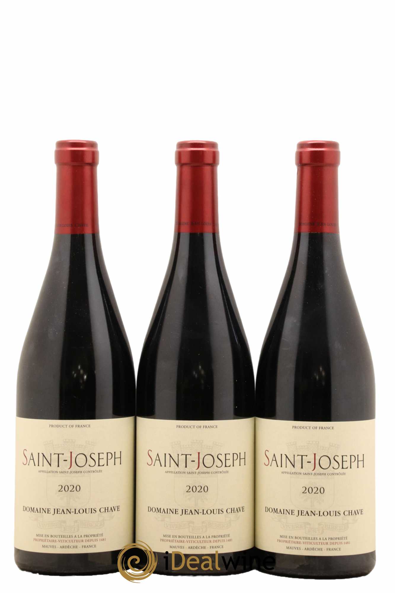 Saint-Joseph Jean-Louis Chave 2020 - Lot de 3 bouteilles - 0