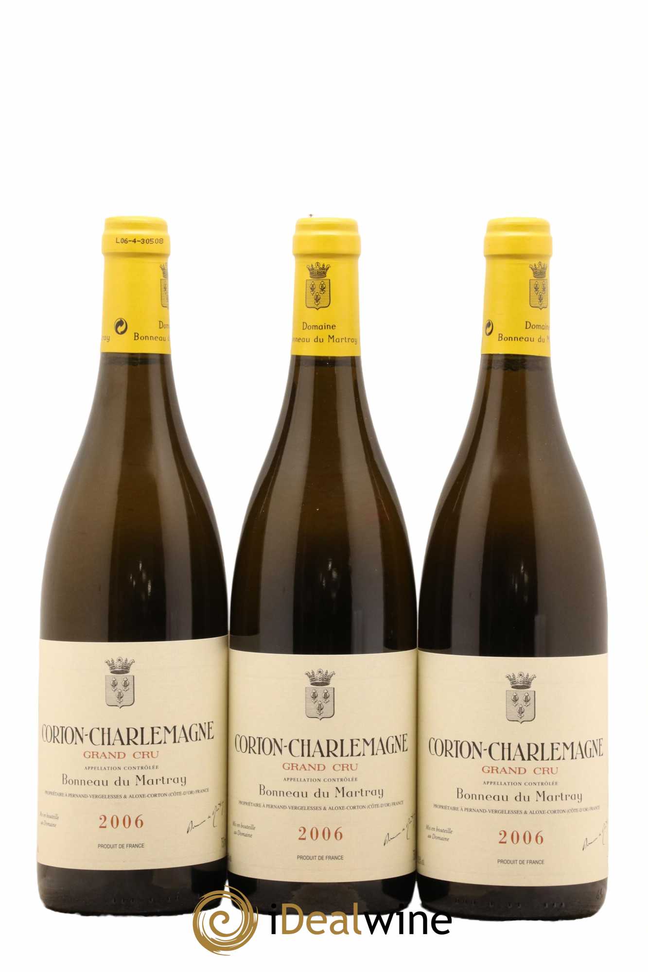 Corton-Charlemagne Grand Cru Bonneau du Martray (Domaine) 2006 - Lot de 3 bouteilles - 0