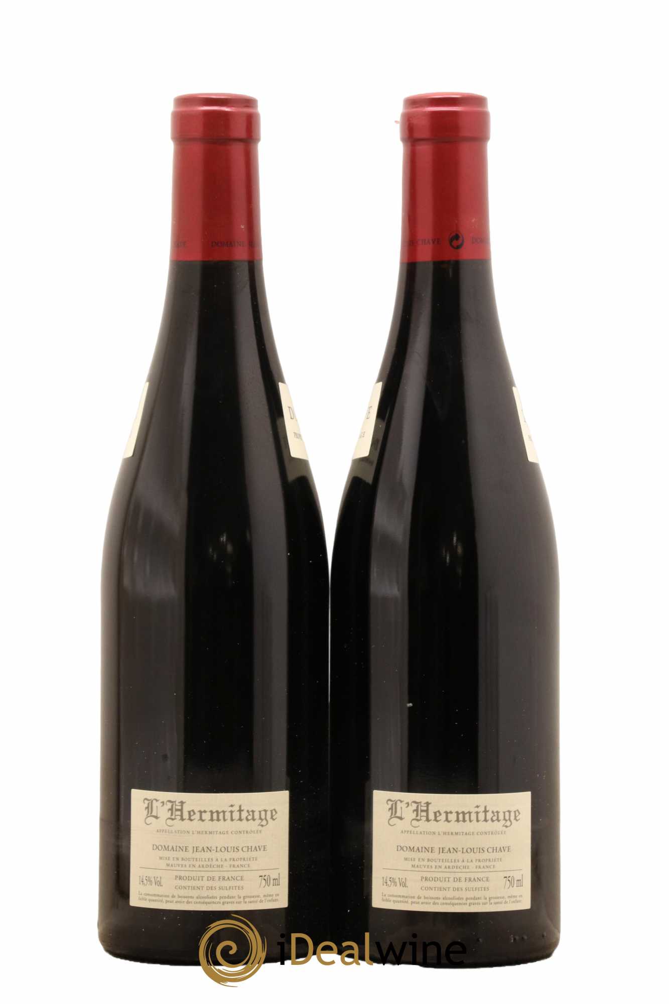 Hermitage Jean-Louis Chave 2010 - Lot of 2 bottles - 1