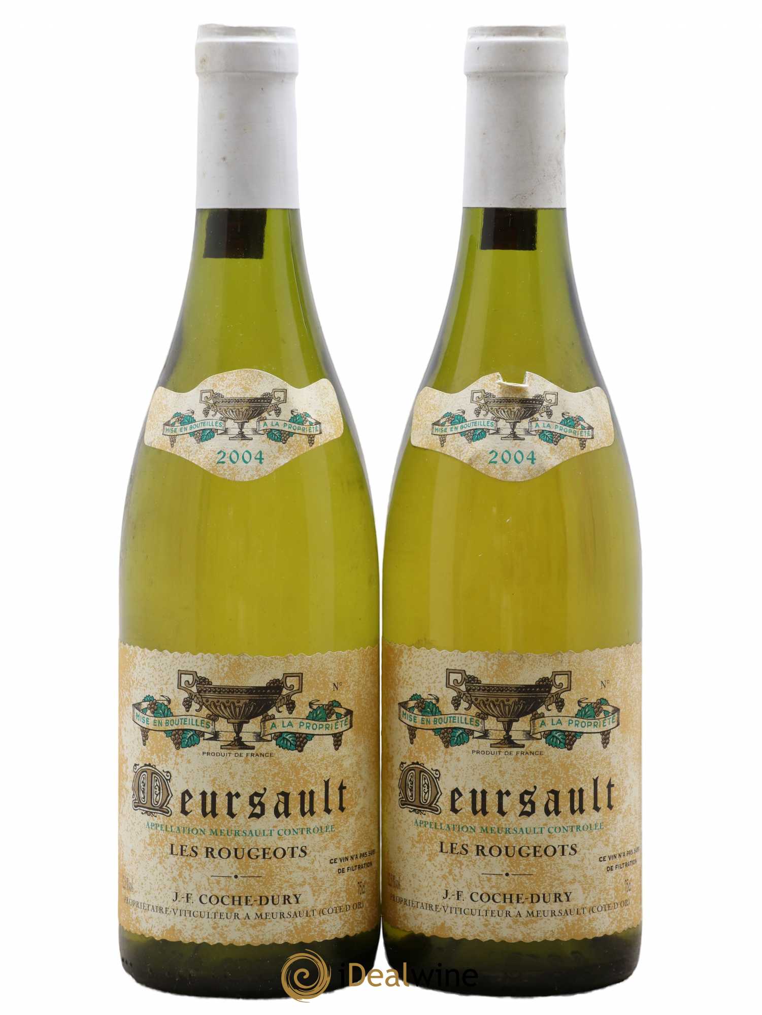Meursault Les Rougeots Coche Dury (Domaine) 2004 - Lot de 2 bouteilles - 0