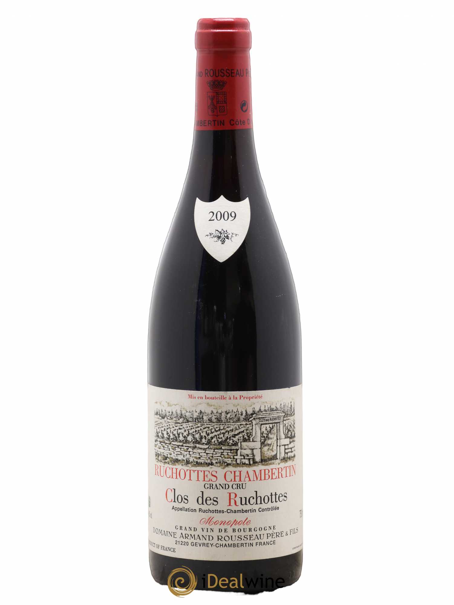 Ruchottes-Chambertin Grand Cru Clos des Ruchottes Armand Rousseau (Domaine) 2009 - Lot de 1 bouteille - 0