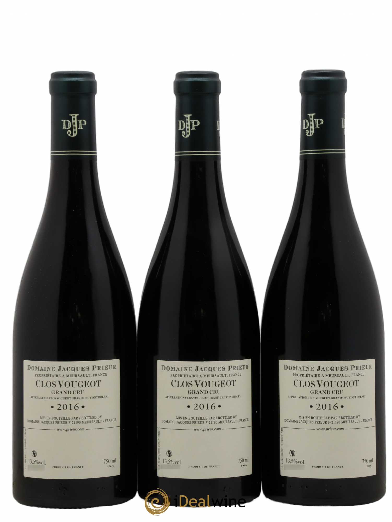 Clos de Vougeot Grand Cru Jacques Prieur (Domaine) 2016 - Lot de 3 bouteilles - 1