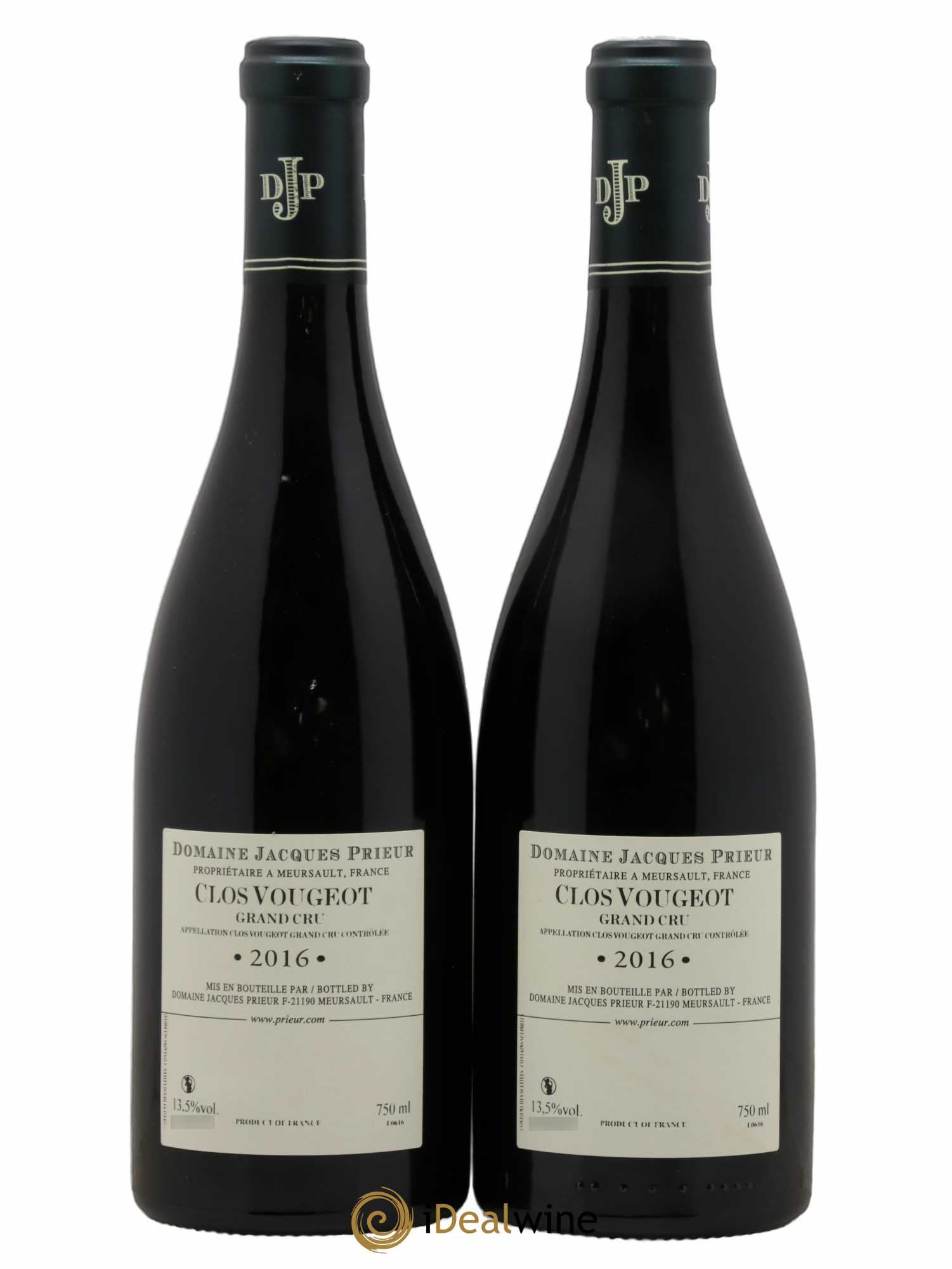 Clos de Vougeot Grand Cru Jacques Prieur (Domaine) 2016 - Lot de 2 bouteilles - 1