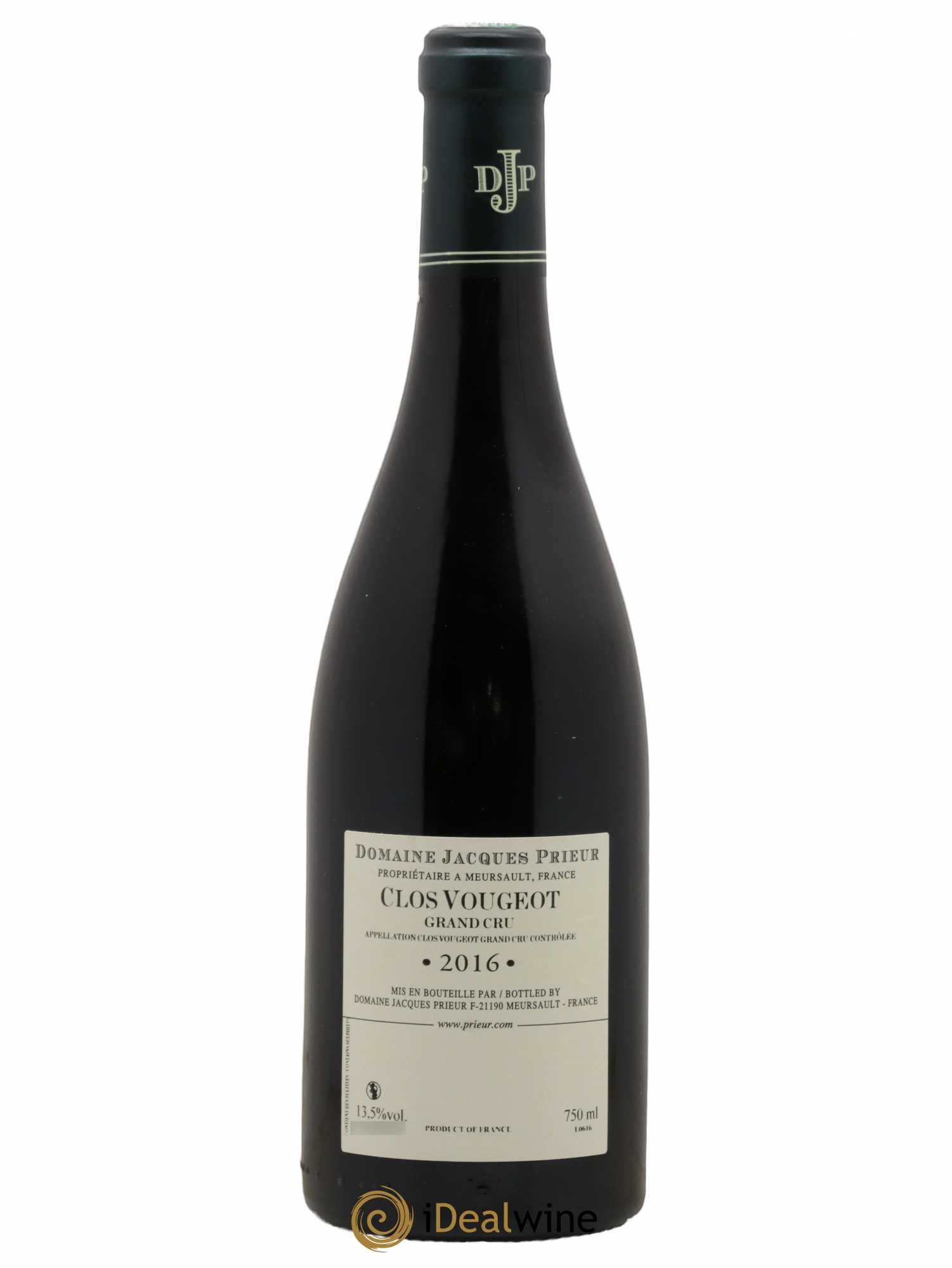 Clos de Vougeot Grand Cru Jacques Prieur (Domaine) 2016 - Lot de 1 bouteille - 1