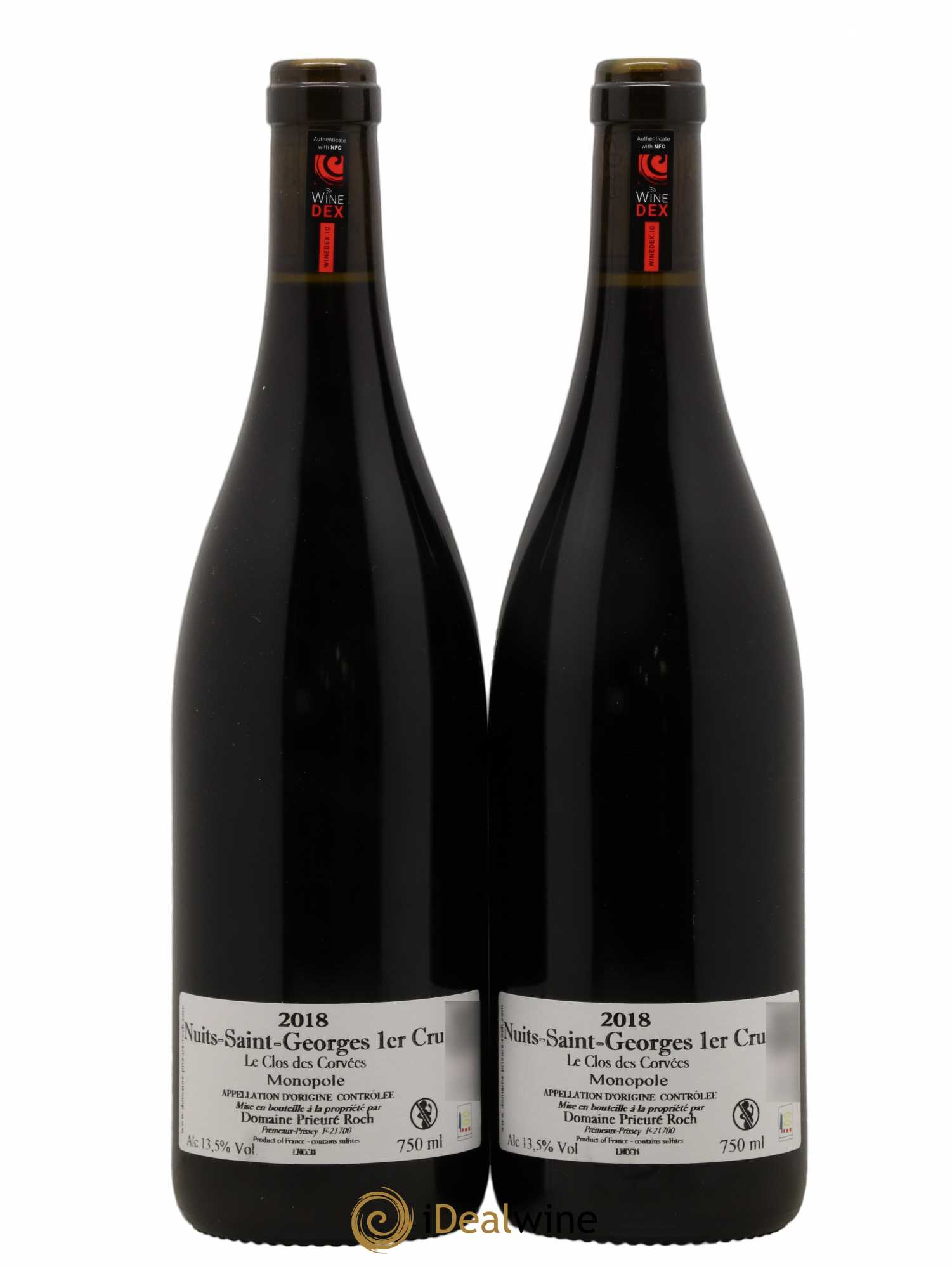 Nuits-Saint-Georges 1er Cru Le Clos des Corvées Prieuré Roch 2018 - Lot de 2 bouteilles - 1