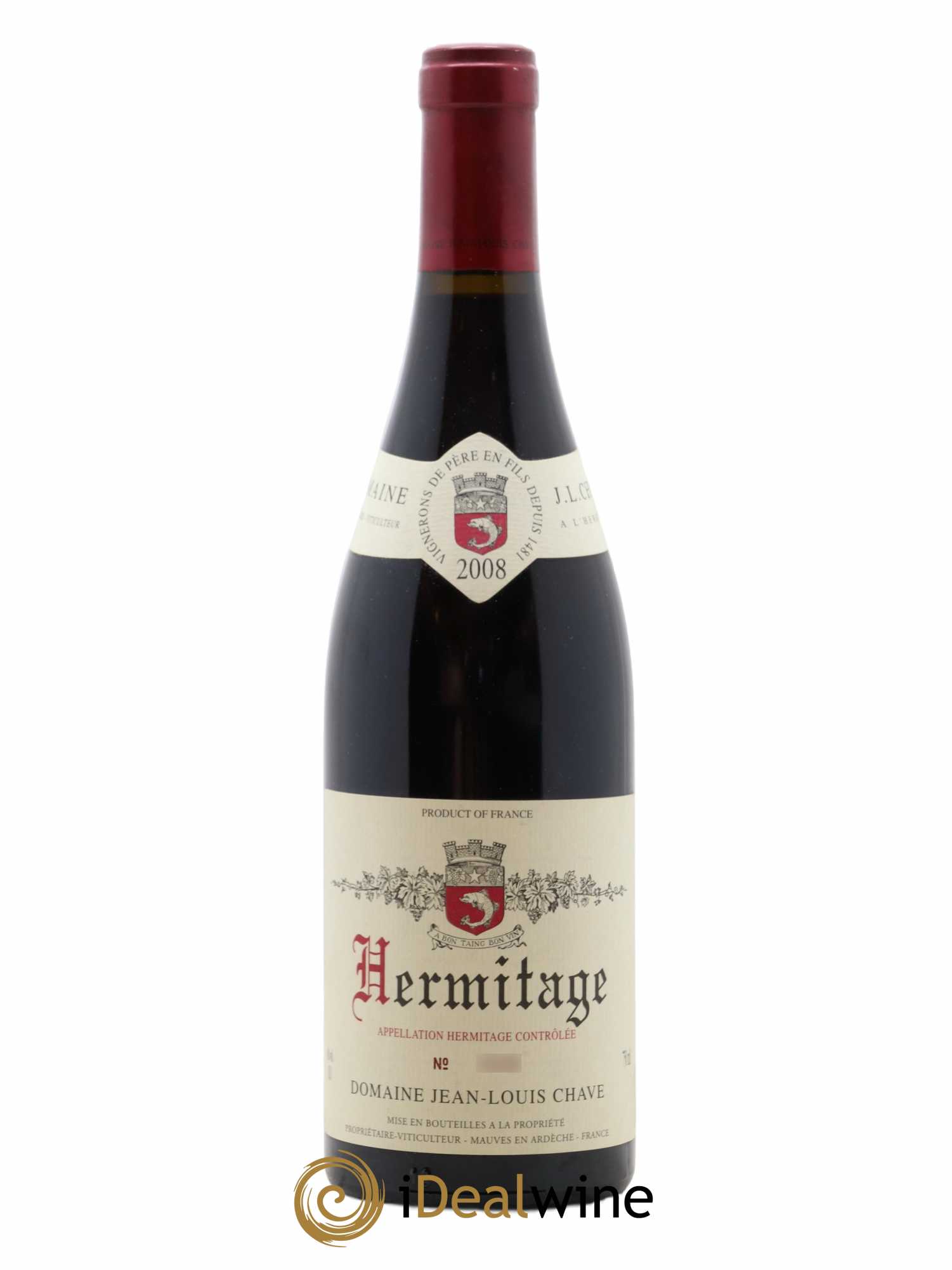 Hermitage Jean-Louis Chave 2008 - Lot de 1 bouteille - 0