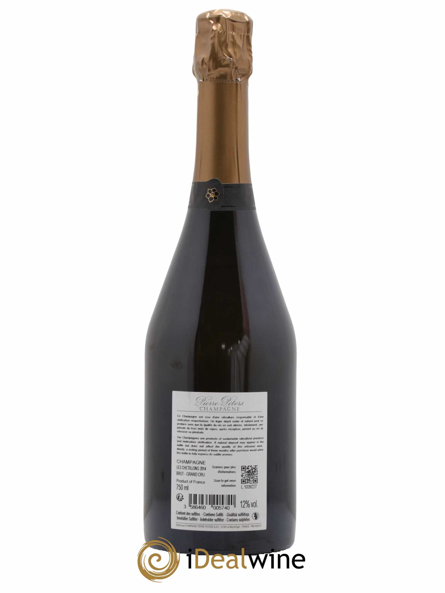 Cuvée Spéciale les Chétillons Blanc de Blancs Brut Pierre Péters  2014 - Lot of 1 bottle - 1