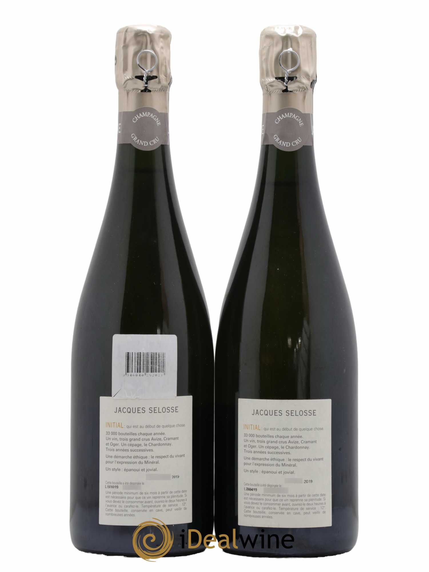 Initial Brut Jacques Selosse - Lot de 2 bouteilles - 1