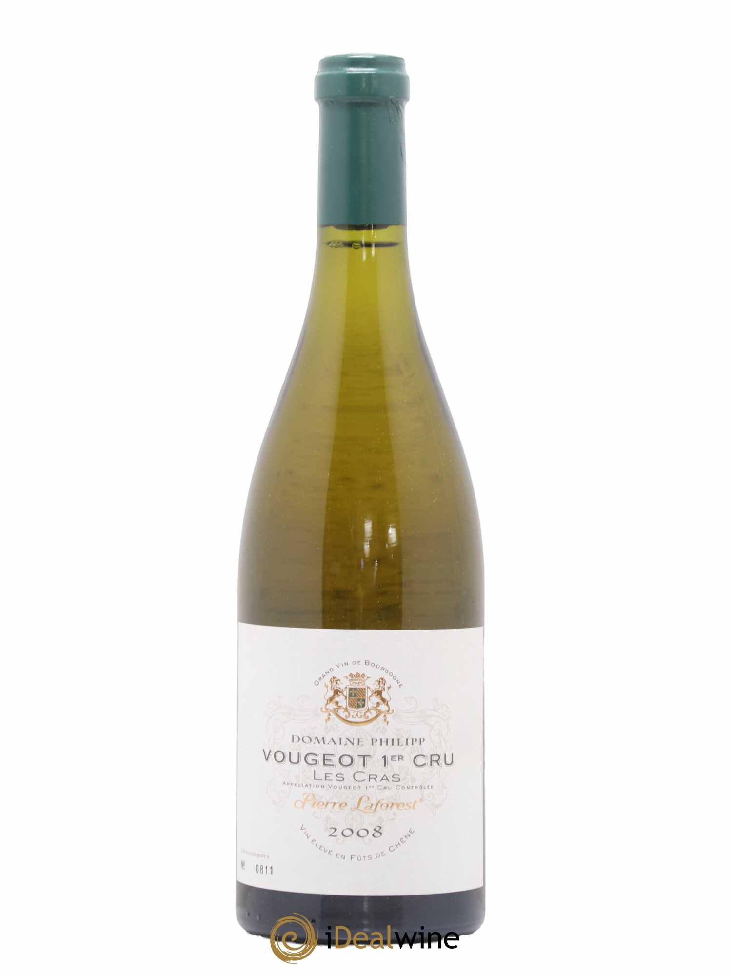 Vougeot 1er Cru Les Cras Pierre Laforest (sans prix de réserve) 2008 - Posten von 1 Flasche - 0