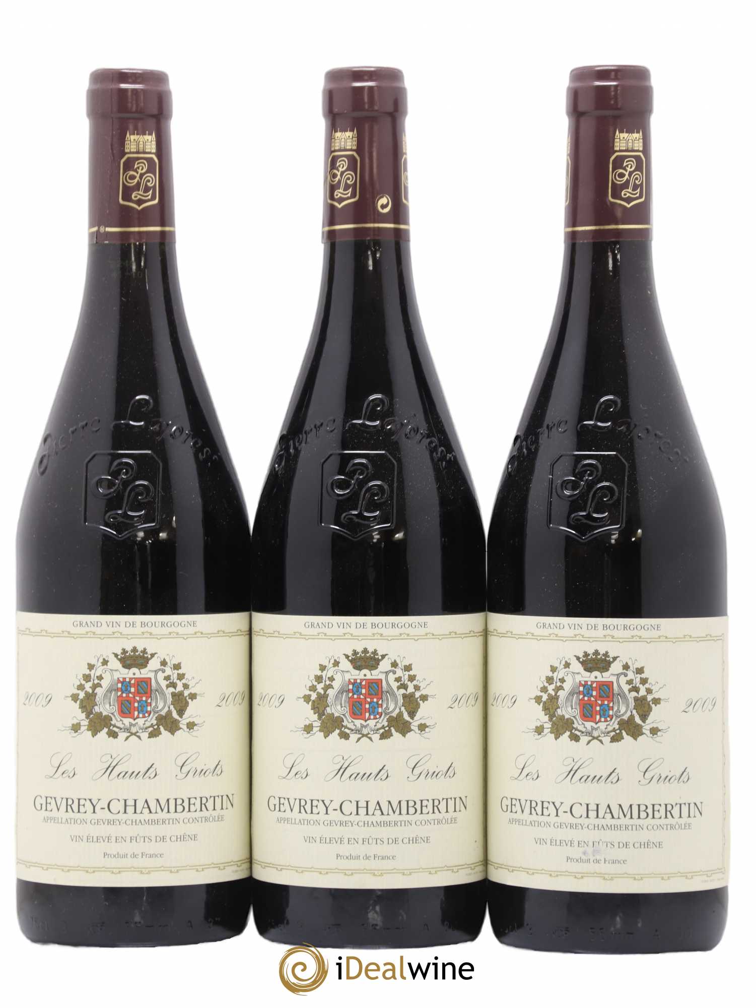 Gevrey-Chambertin Les Hauts Griots Pierre Laforest 2009 - Lot de 3 bouteilles - 0