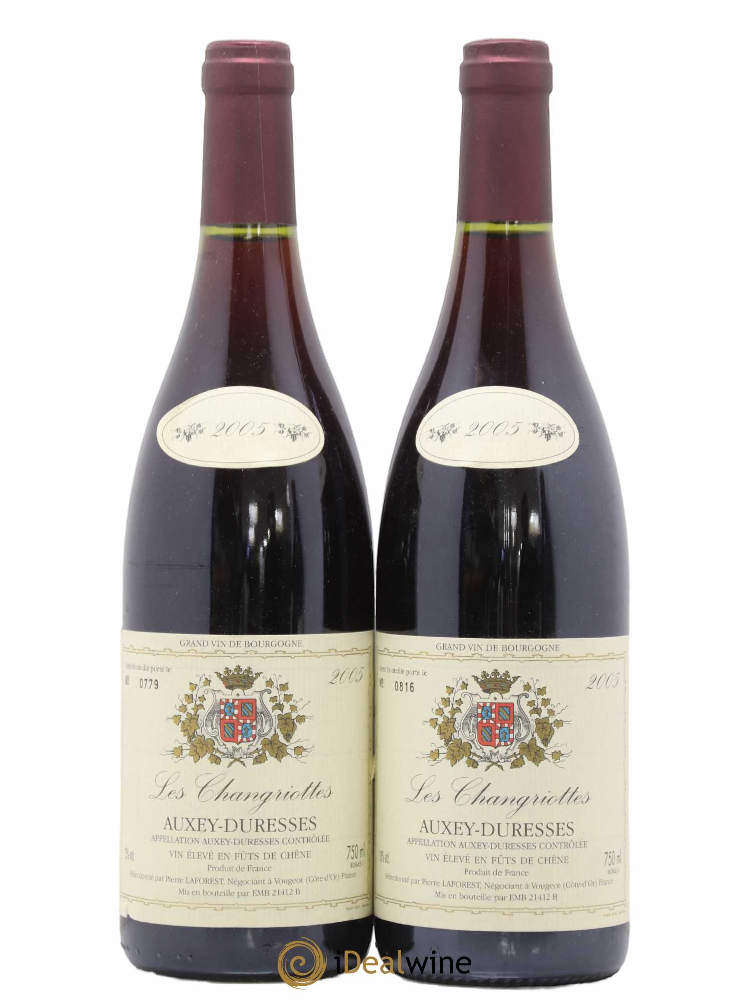 Auxey-Duresses Les Changriottes Pierre Laforest 2005 - Posten von 2 Flaschen - 0