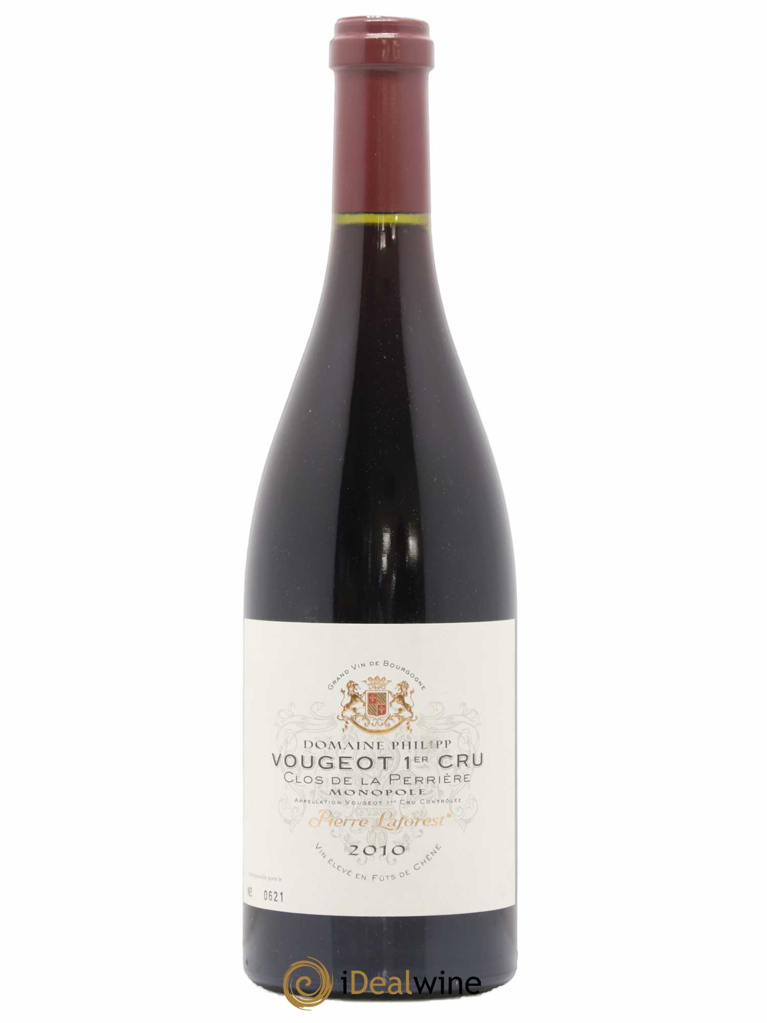 Vougeot 1er Cru Clos De La Perriere Pierre Laforest 2010 - Posten von 1 Flasche - 0