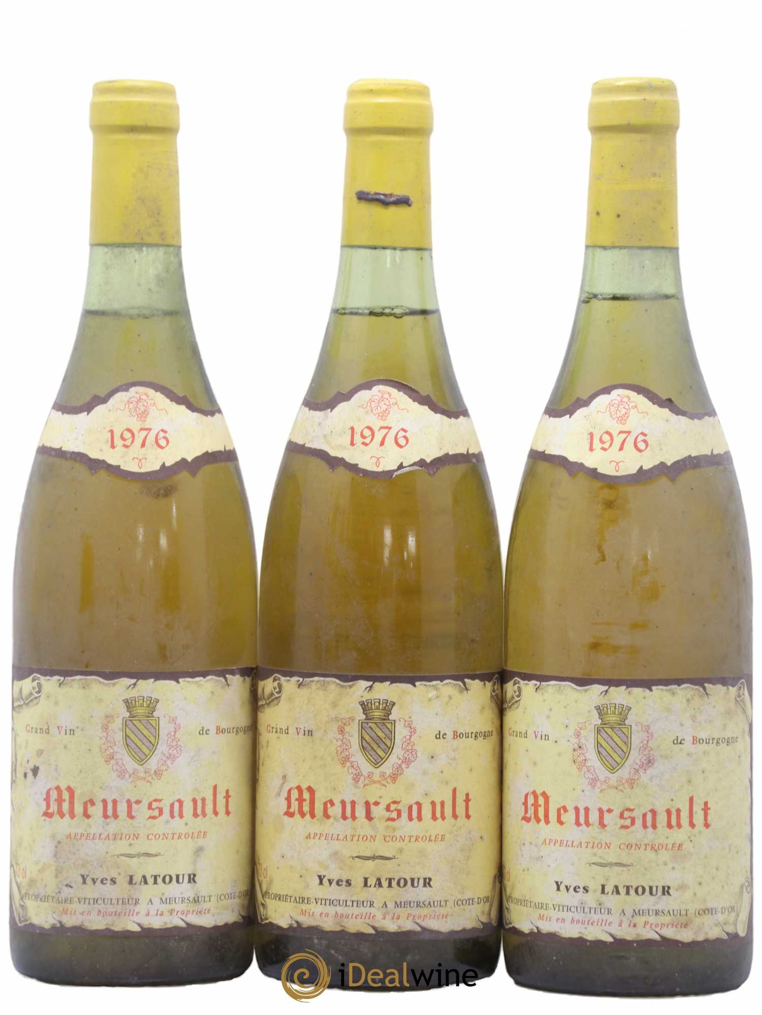 Meursault Yves Latour 1976 - Posten von 3 Flaschen - 0