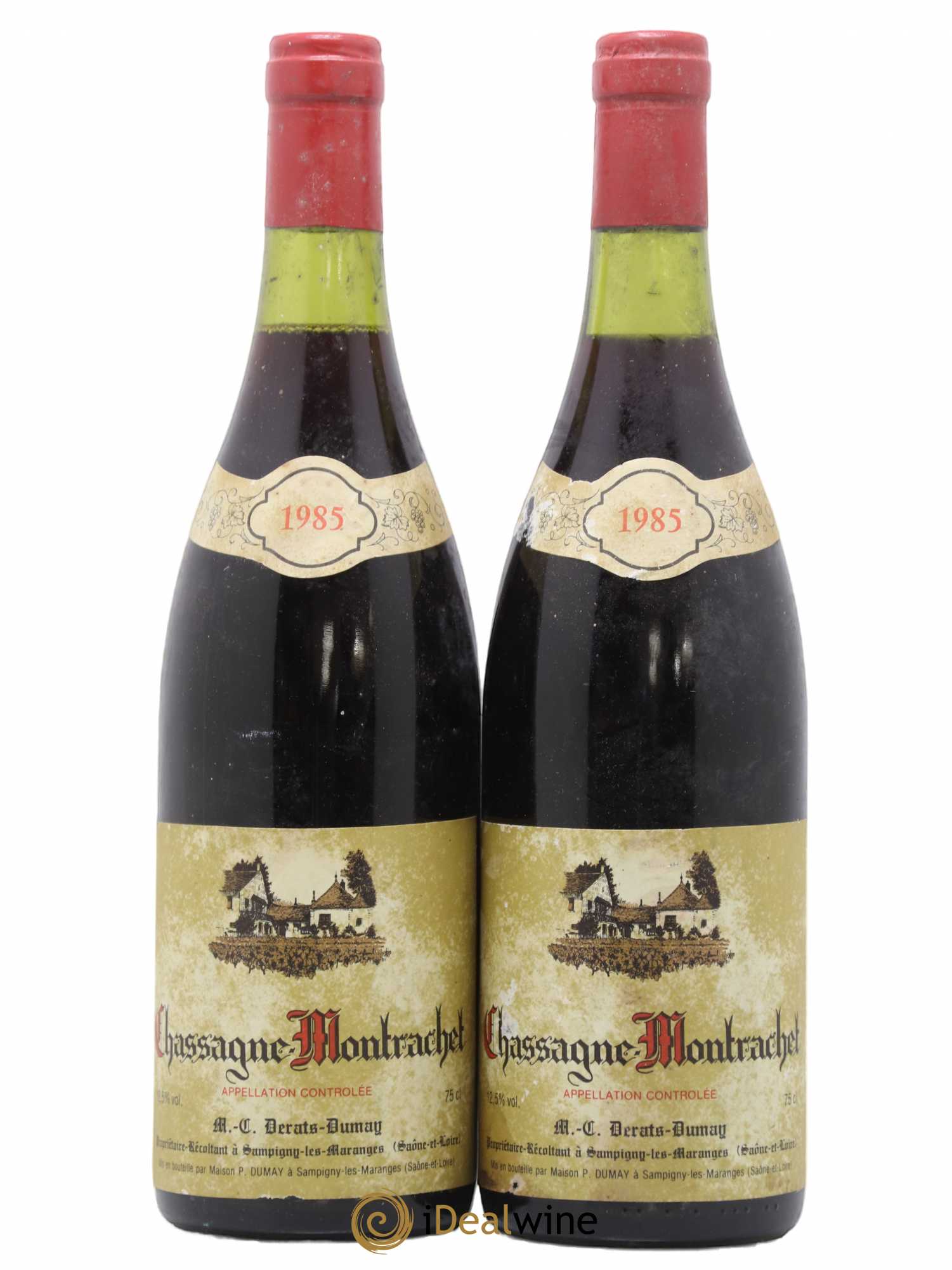 Chassagne-Montrachet Derats Dumay 1985 - Lot de 2 bouteilles - 0