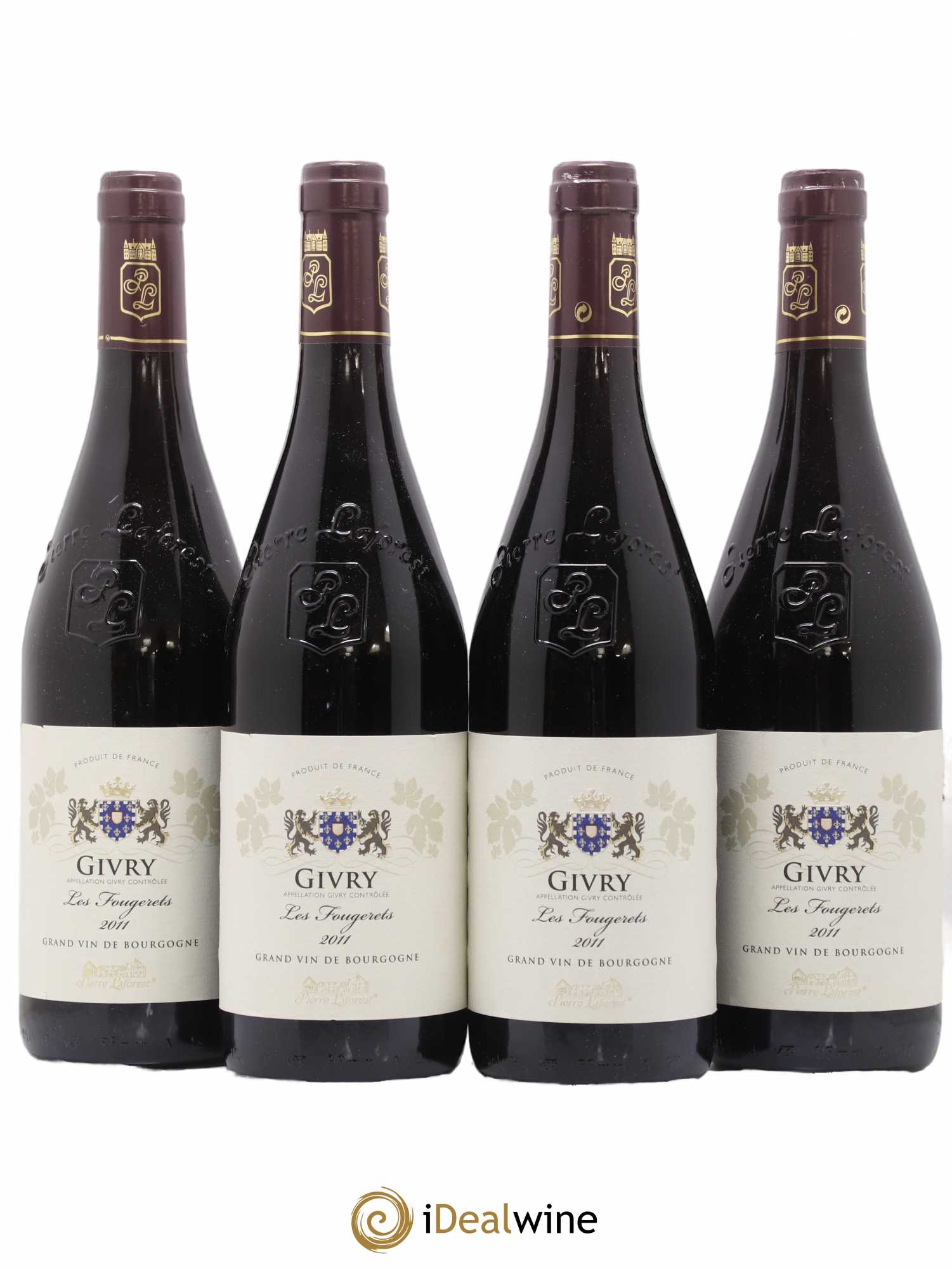 Givry Les Fougerets Pierre Laforest 2011 - Lot de 4 bouteilles - 0