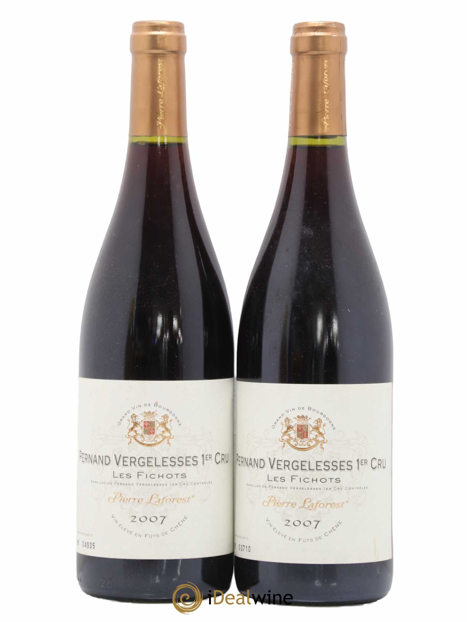 Pernand-Vergelesses 1er Cru Les Fichots Pierre Laforest 2007 - Posten von 2 Flaschen - 0