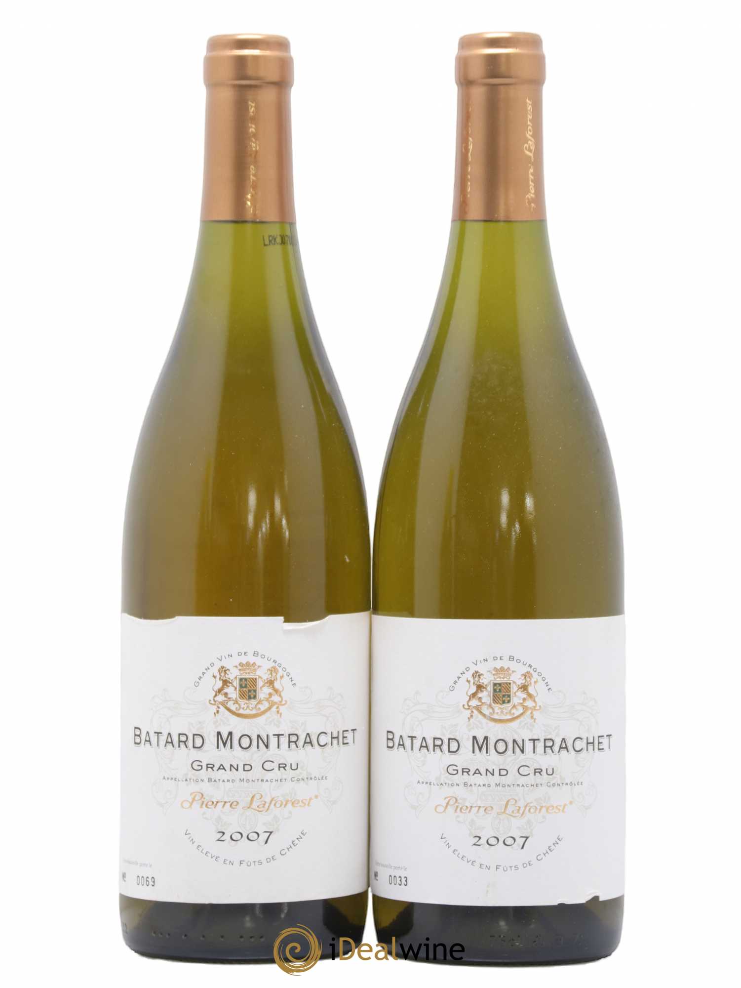 Bâtard-Montrachet Grand Cru Pierre Laforest (sans prix de réserve) 2007 - Posten von 2 Flaschen - 0