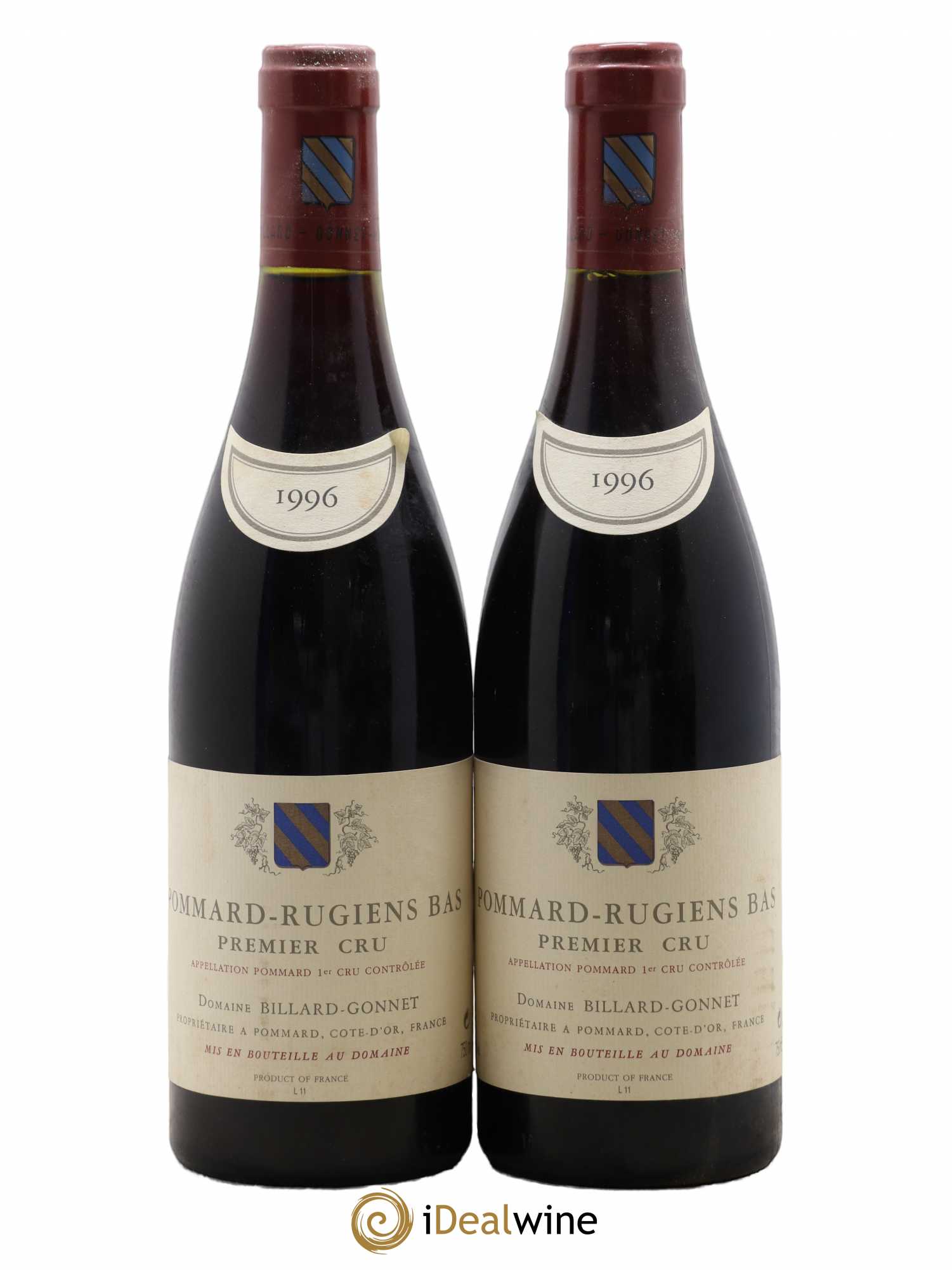 Pommard 1er Cru Rugiens Bas Domaine Billard Gonnet 1996 - Lot de 2 bouteilles - 0