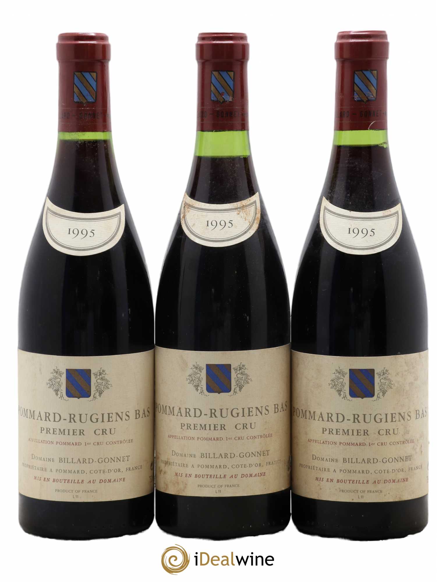 Pommard 1er Cru Rugiens Bas Domaine Billard Gonnet (sans prix de réserve) 1995 - Posten von 3 Flaschen - 0