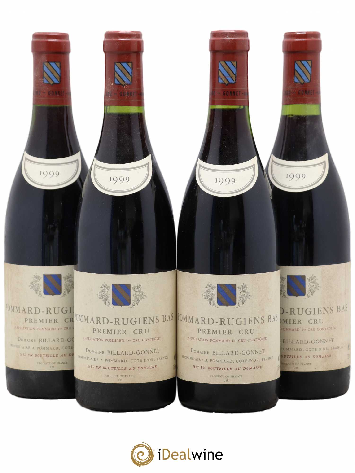 Pommard 1er Cru Rugiens Bas Domaine Billard Gonnet 1999 - Lot de 4 bouteilles - 0