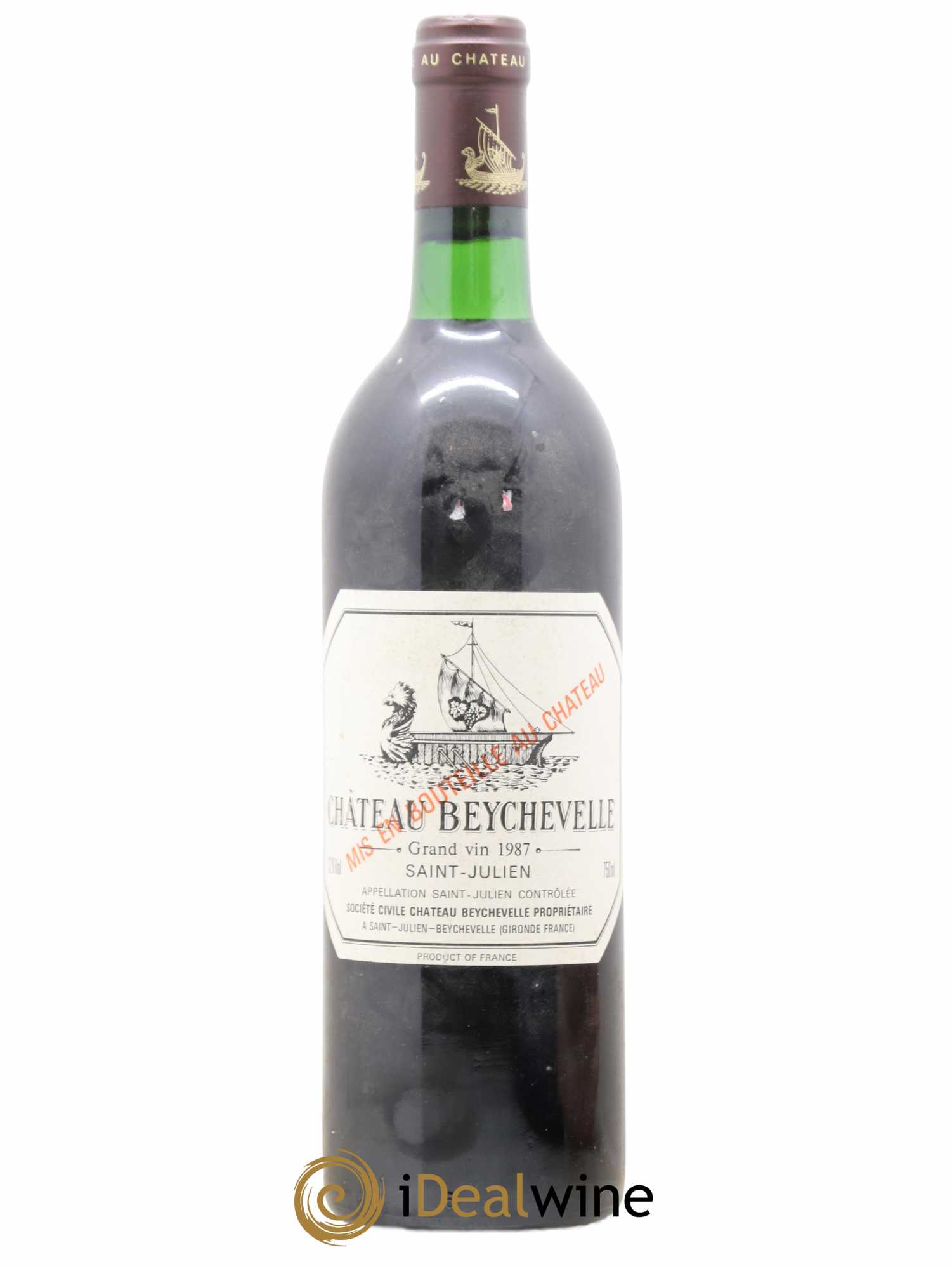 Château Beychevelle 4ème Grand Cru Classé 1987 - Lot de 1 bouteille - 0