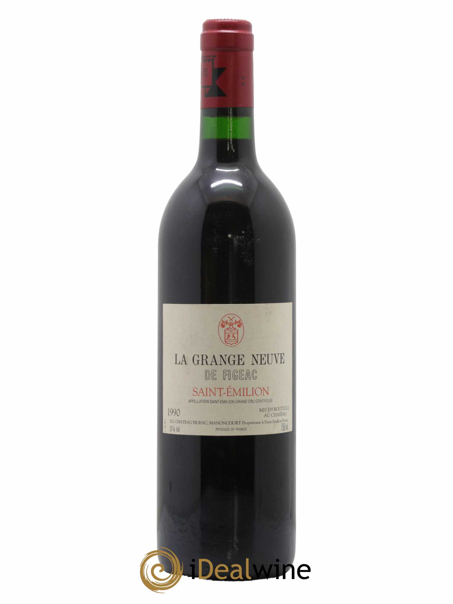 Château La Grange Neuve de Figeac 1990 - Lot de 1 bouteille - 0