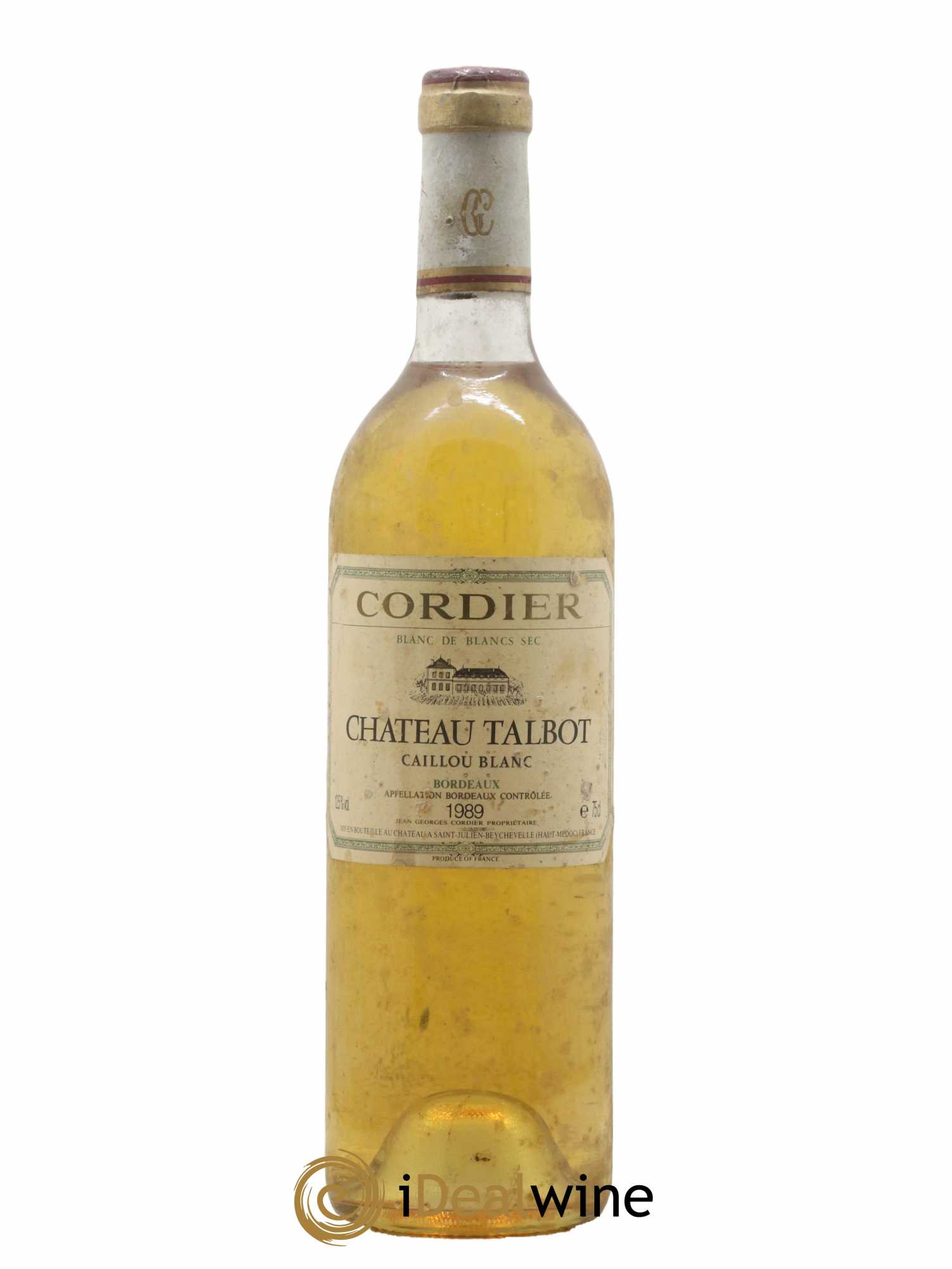 Château Talbot Caillou Blanc 1989 - Lot de 1 bouteille - 0