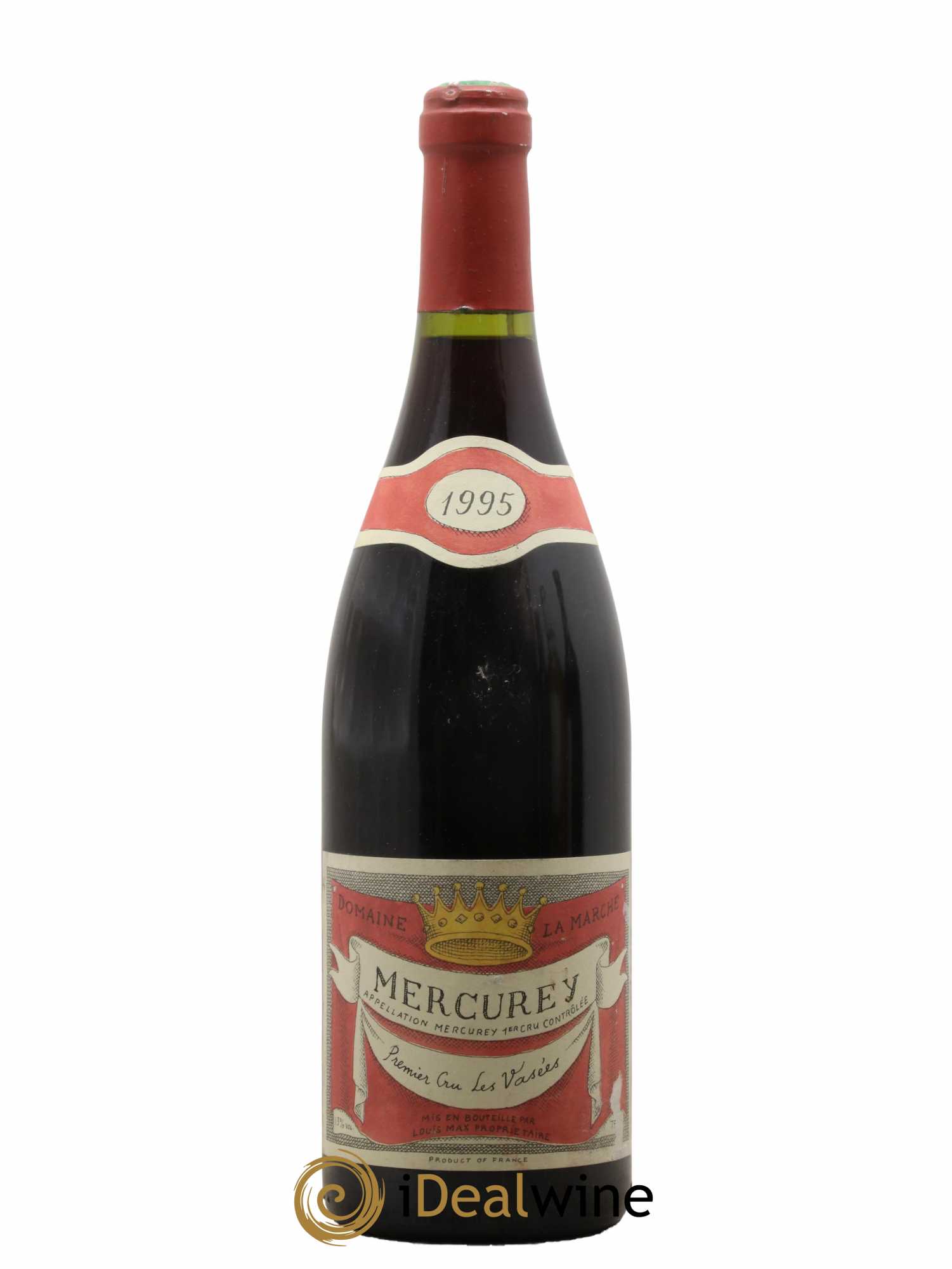 Mercurey 1er Cru Les Vaseés Domaine La Marche Louis Max 1995 - Lot de 1 bouteille - 0