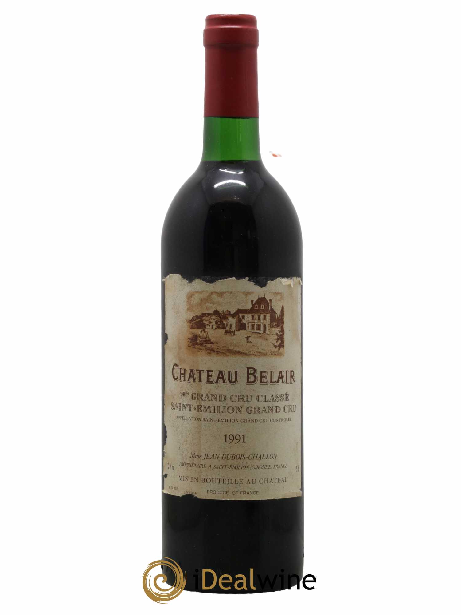 Château Belair (Belair-Monange) 1er Grand Cru Classé B 1991 - Lot de 1 bouteille - 0