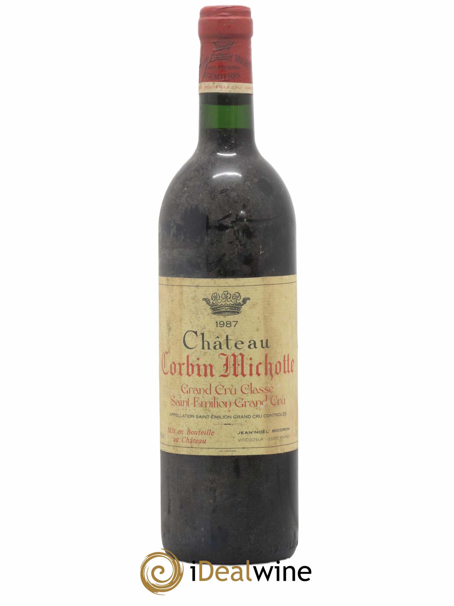 Château Corbin Michotte Grand Cru Classé 1987 - Lot de 1 bouteille - 0