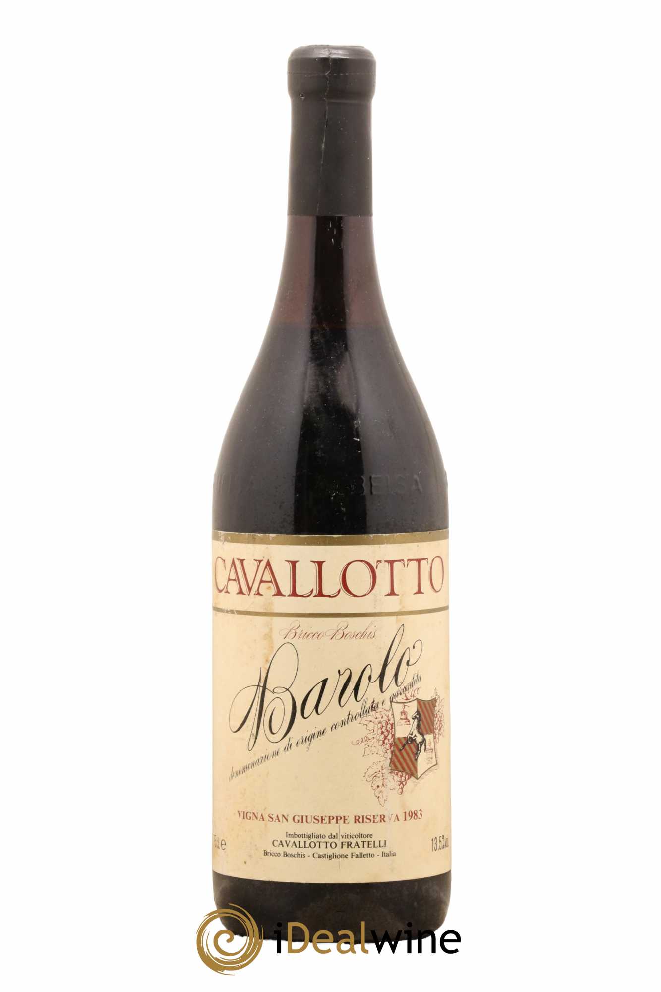 Barolo DOCG Cavallotto Riserva Vigna San Giuseppe Cavallotto 1983 - Lot de 1 bouteille - 0