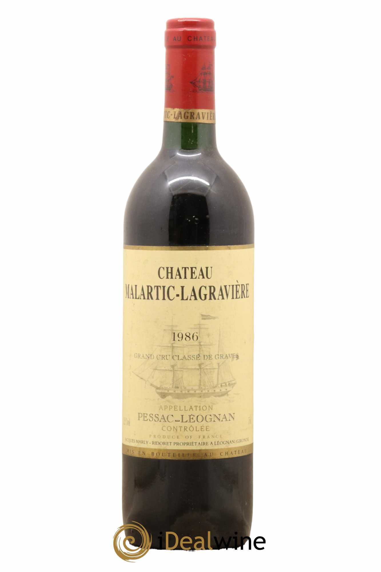 Château Malartic-Lagravière Cru Classé de Graves 1986 - Lot de 1 bouteille - 0
