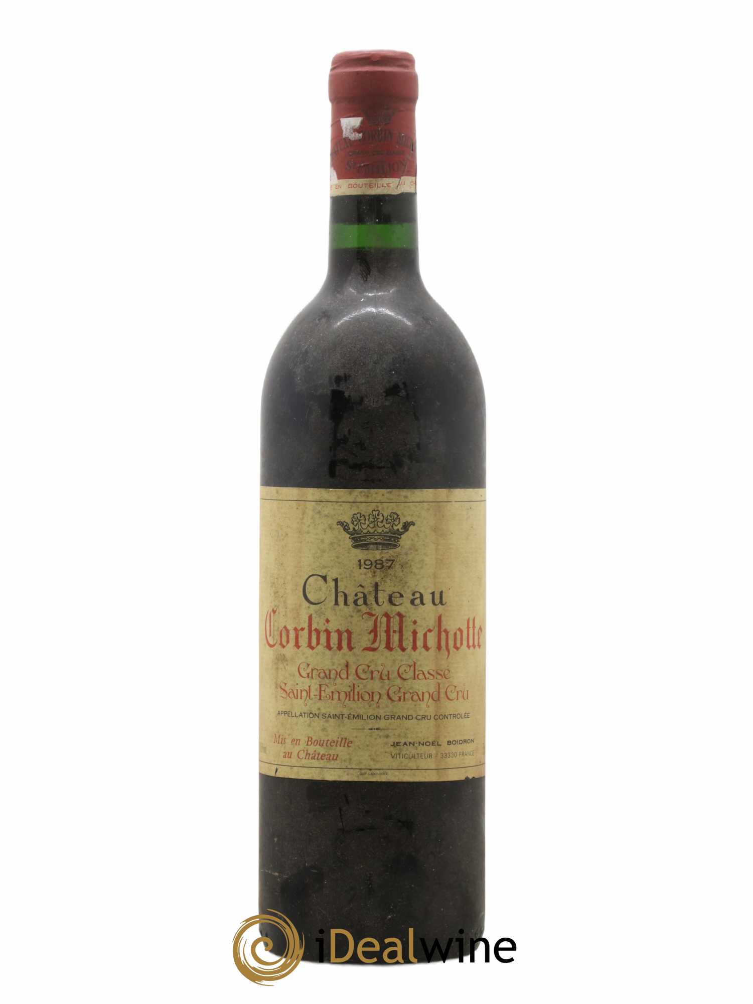 Château Corbin Michotte Grand Cru Classé 1987 - Lot de 1 bouteille - 0