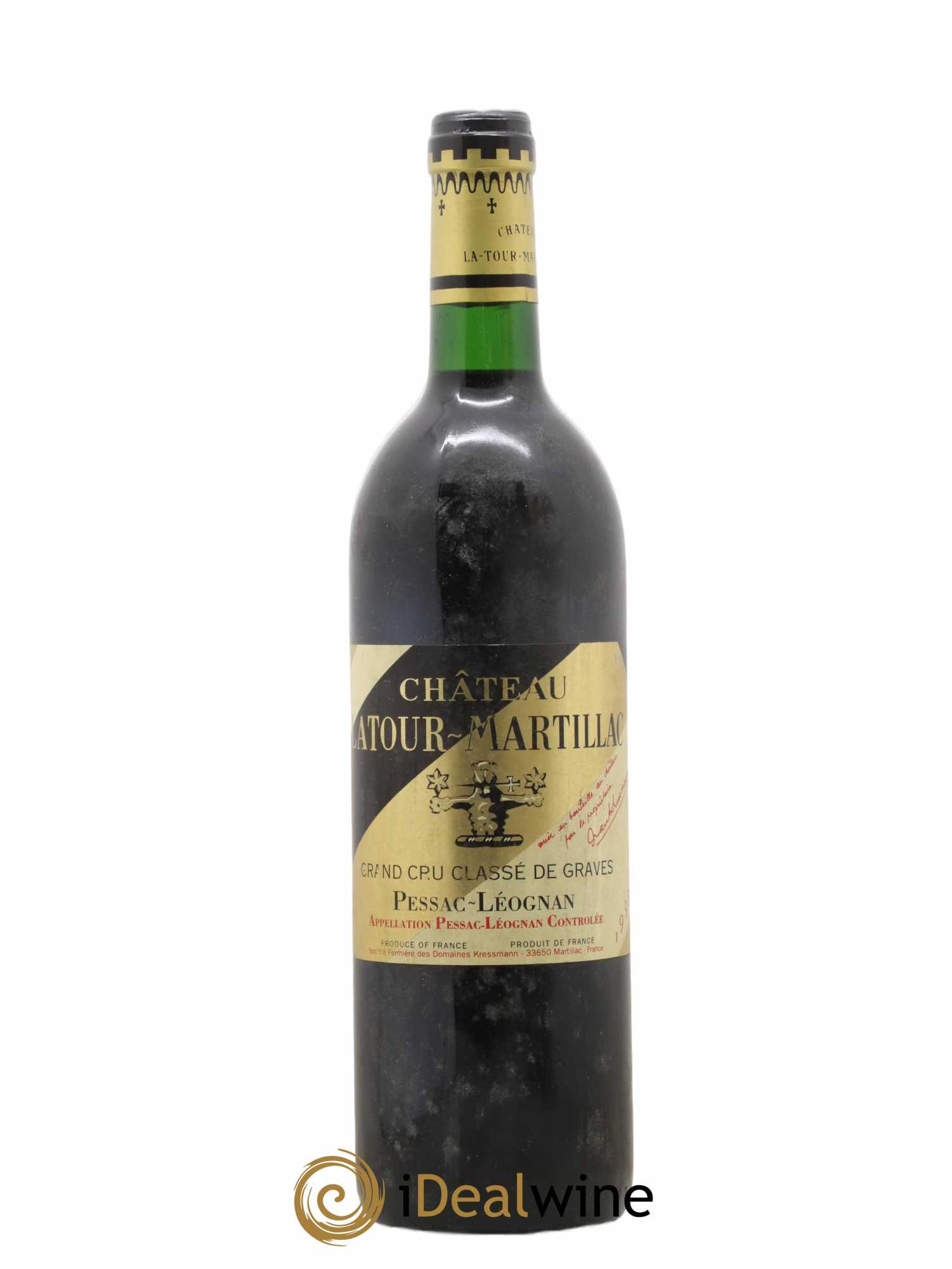 Château Latour-Martillac Cru Classé de Graves 1993 - Lot de 1 bouteille - 0
