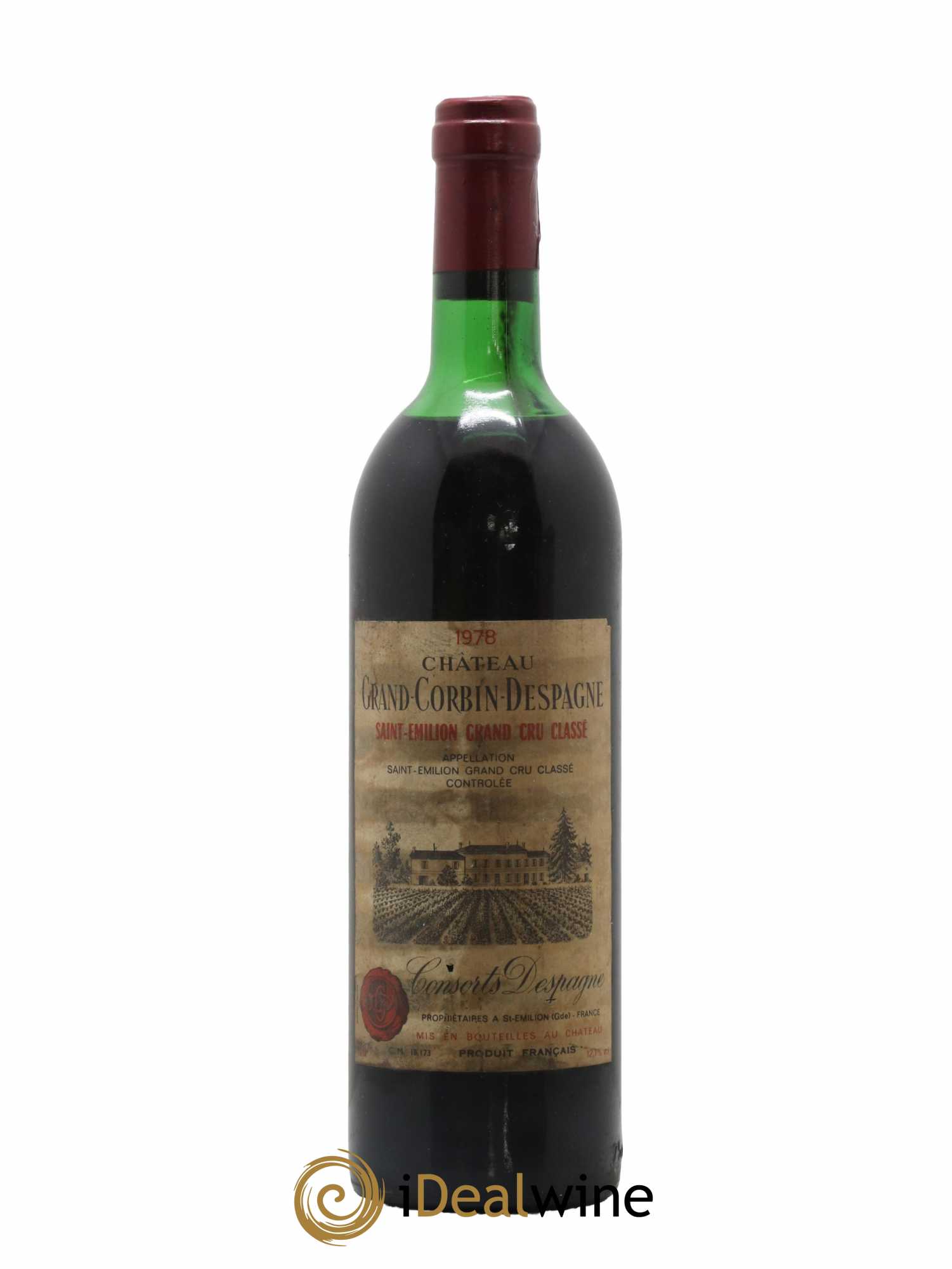 Château Grand Corbin Despagne Grand Cru Classé 1978 - Lot de 1 bouteille - 0