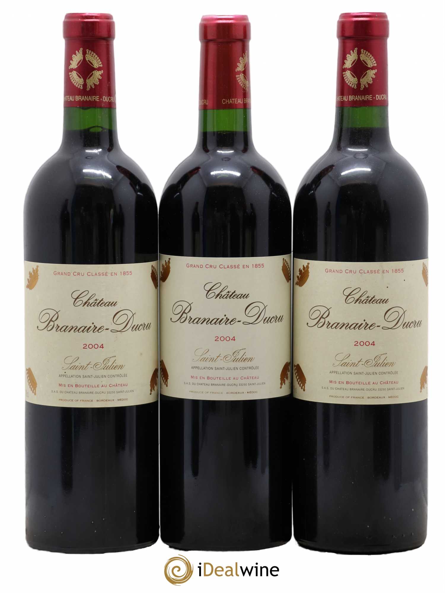 Château Branaire Ducru 4ème Grand Cru Classé 2004 - Lot de 6 bouteilles - 1