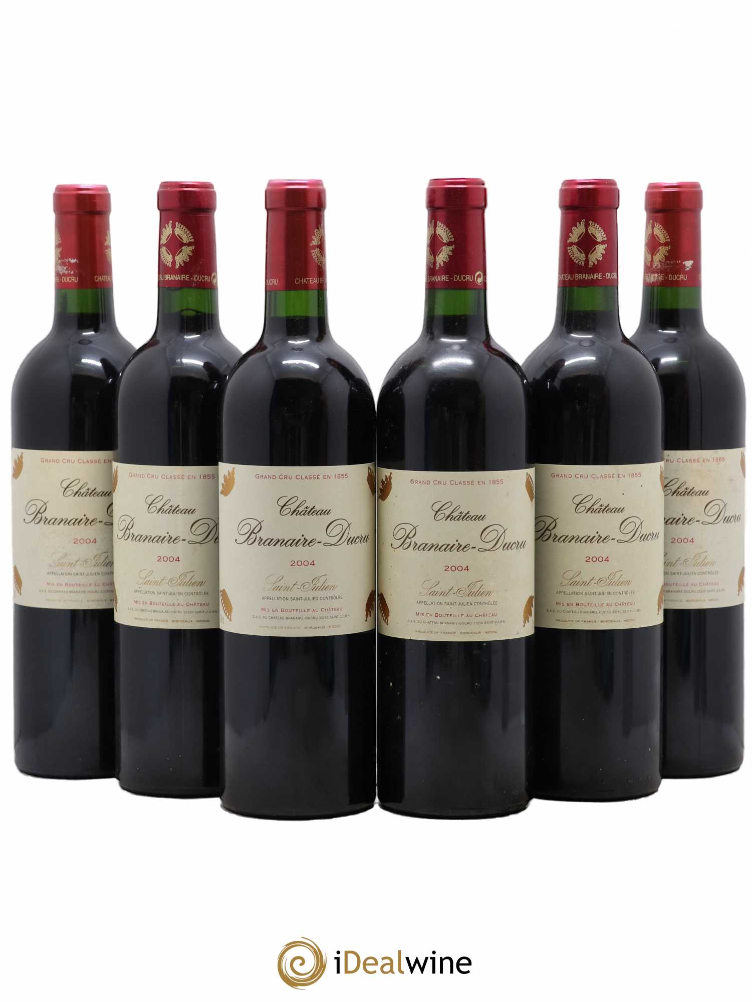 Château Branaire Ducru 4ème Grand Cru Classé 2004 - Lot de 6 bouteilles - 0