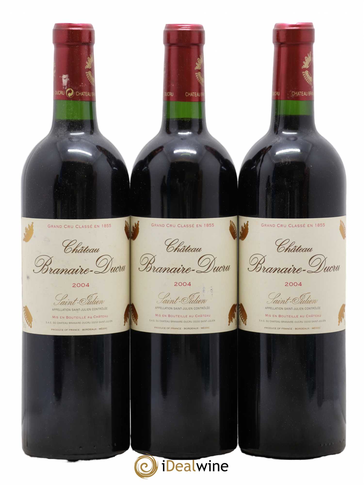 Château Branaire Ducru 4ème Grand Cru Classé 2004 - Lot de 12 bouteilles - 1
