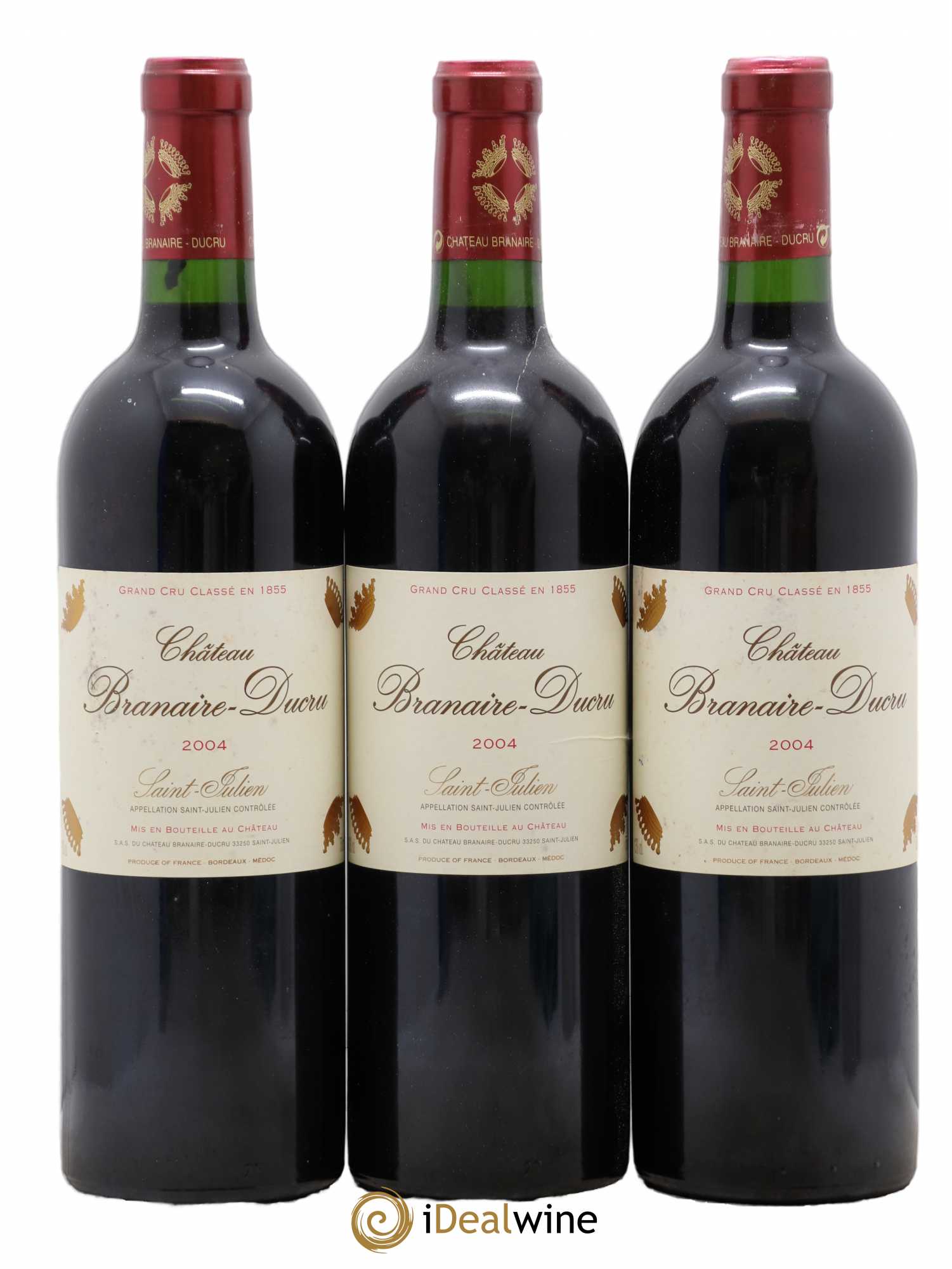 Château Branaire Ducru 4ème Grand Cru Classé 2004 - Lot de 12 bouteilles - 2