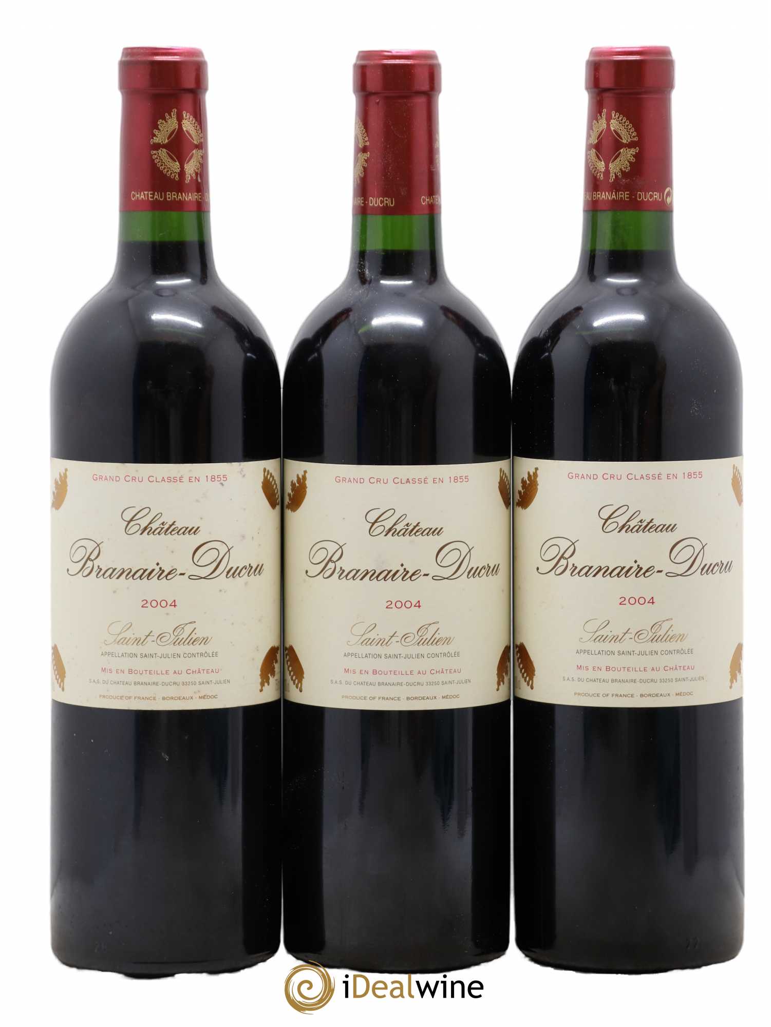 Château Branaire Ducru 4ème Grand Cru Classé 2004 - Lot de 12 bouteilles - 3