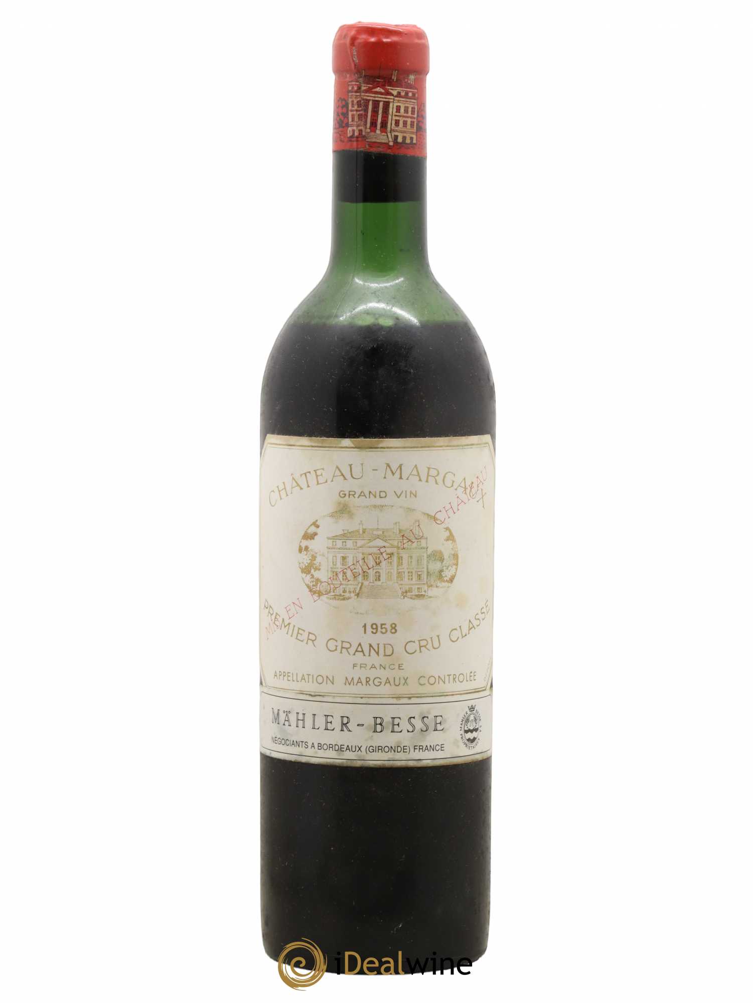 Château Margaux 1er Grand Cru Classé 1958 - Lot de 1 bouteille - 0