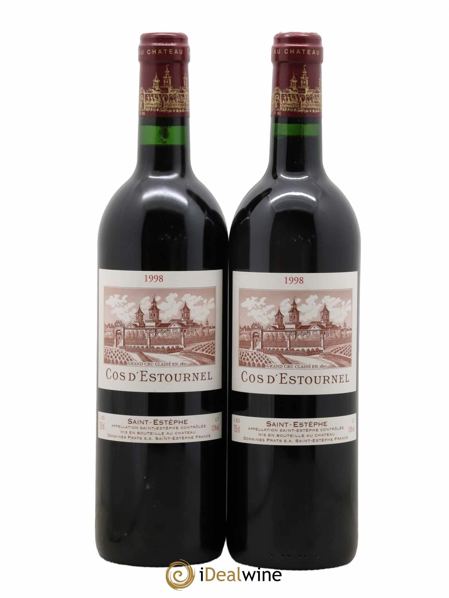 Cos d'Estournel 2ème Grand Cru Classé 1998 - Lot de 2 bouteilles - 0