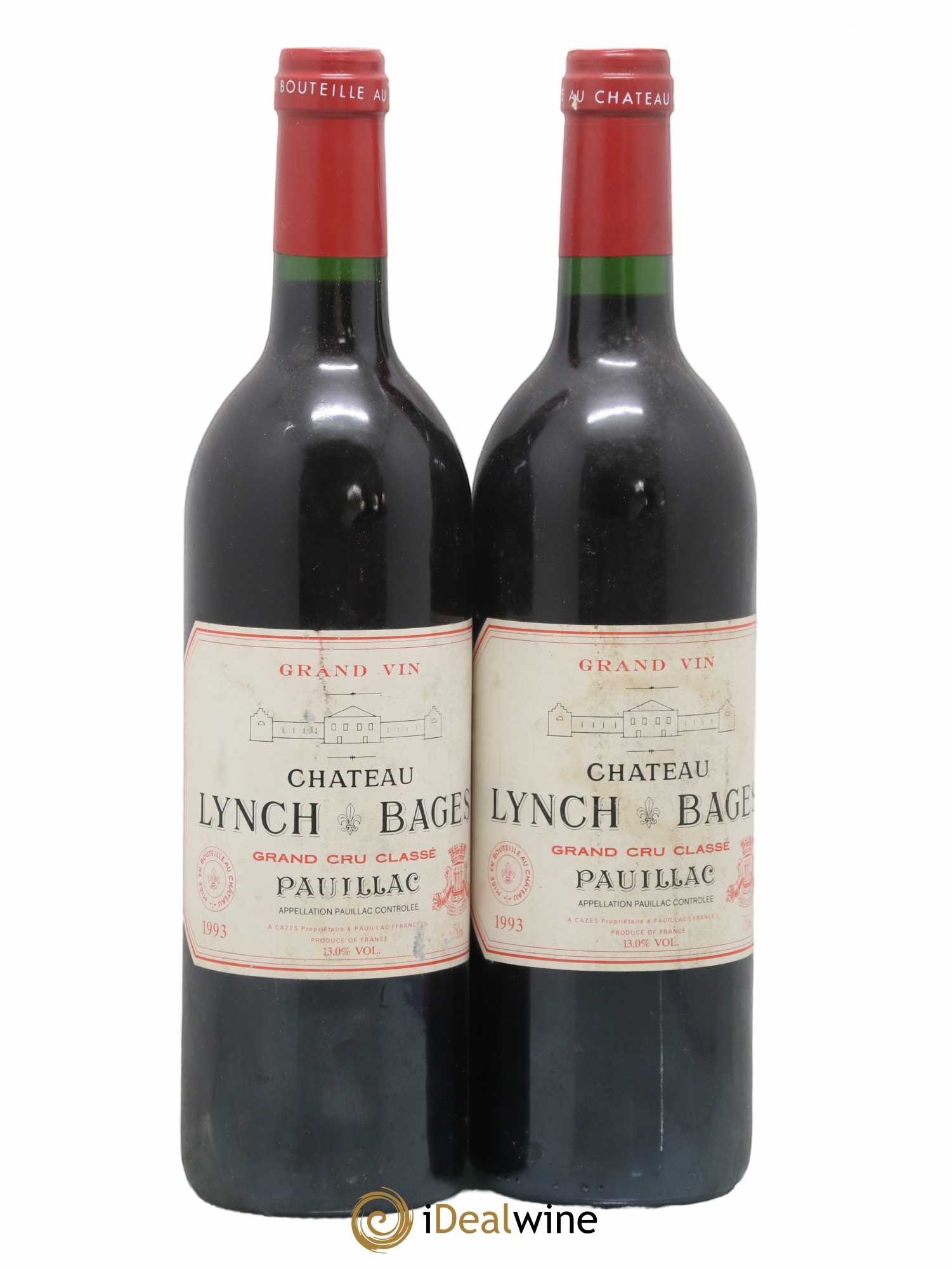 Château Lynch Bages 5ème Grand Cru Classé 1993 - Lot de 2 bouteilles - 0