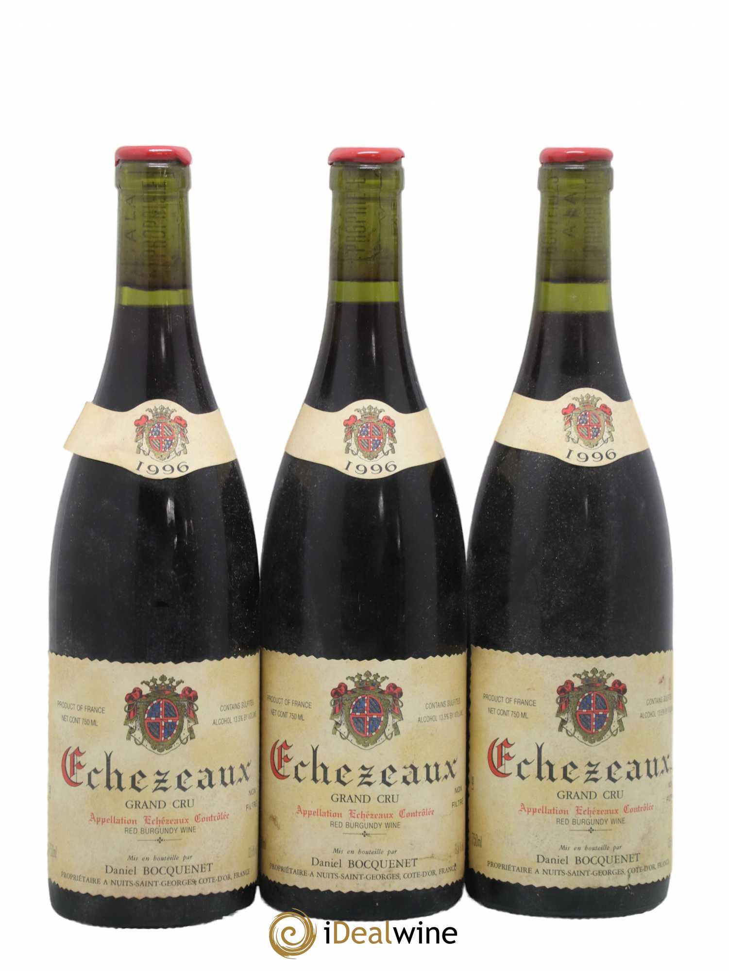 Echezeaux Grand Cru Daniel Bocquenet 1996 - Lot de 3 bouteilles - 0